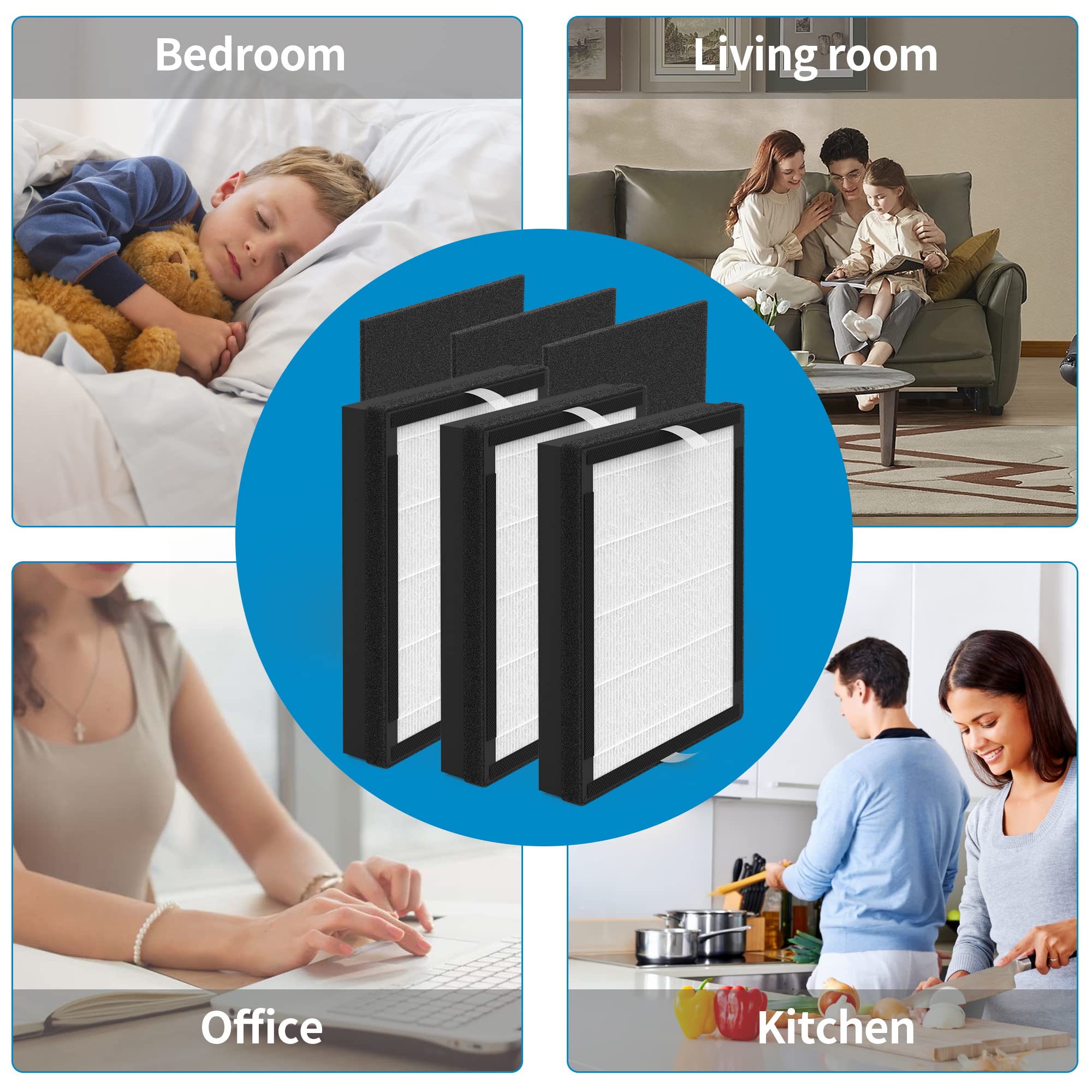 3 Packs Iaf H 100A True Hepa Idylis A Replacement Filter Compatible With 3M Filtrete Fap C01 A Idylis Ac 2119 Iap 10 100 Iap 10