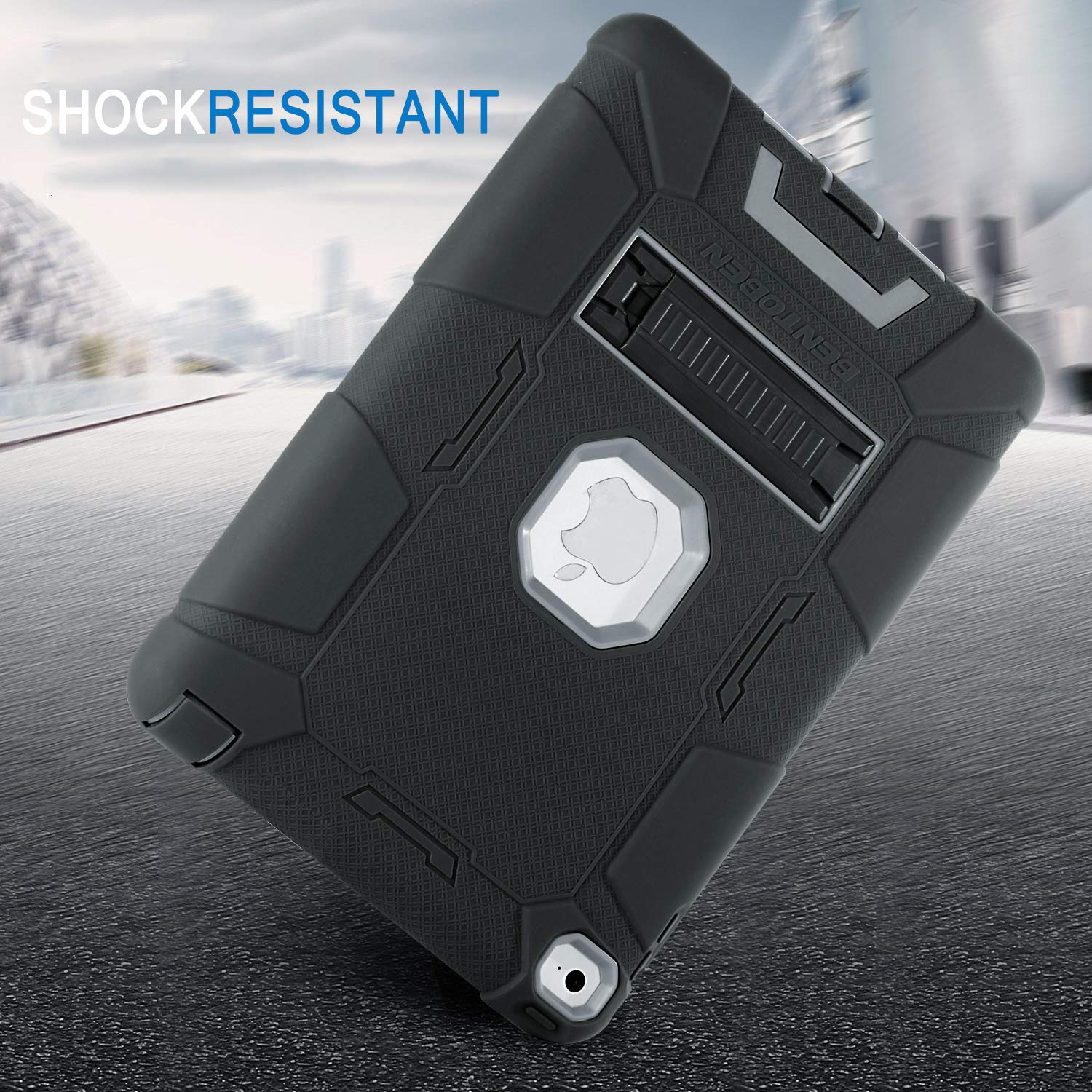 Bentoben Ipad Air 2 Case, Protective Case For Ipad Air 2   Kickstand 3 In 1 [Soft&Hard] Hybrid Shockproof Heavy Duty Rugged Anti