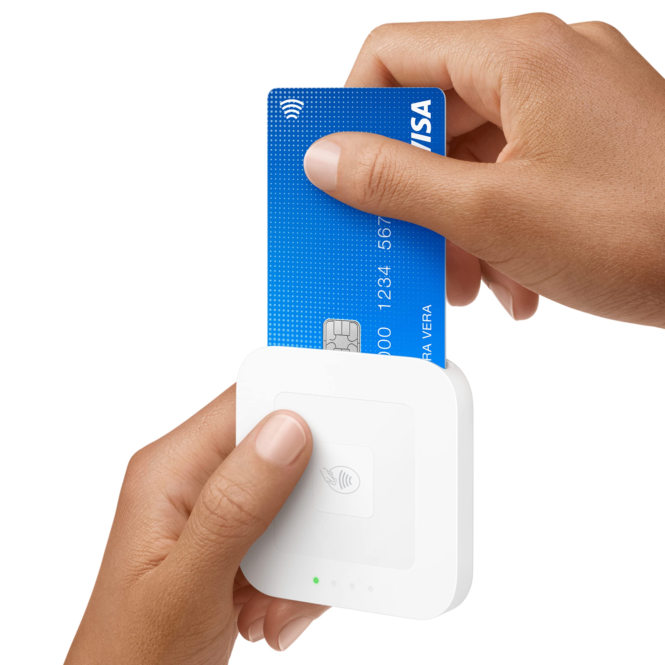 Square Reader 2nd Gen - Contactless & Chip Payment, Glossy White, Compact Design for Easy Transactions
