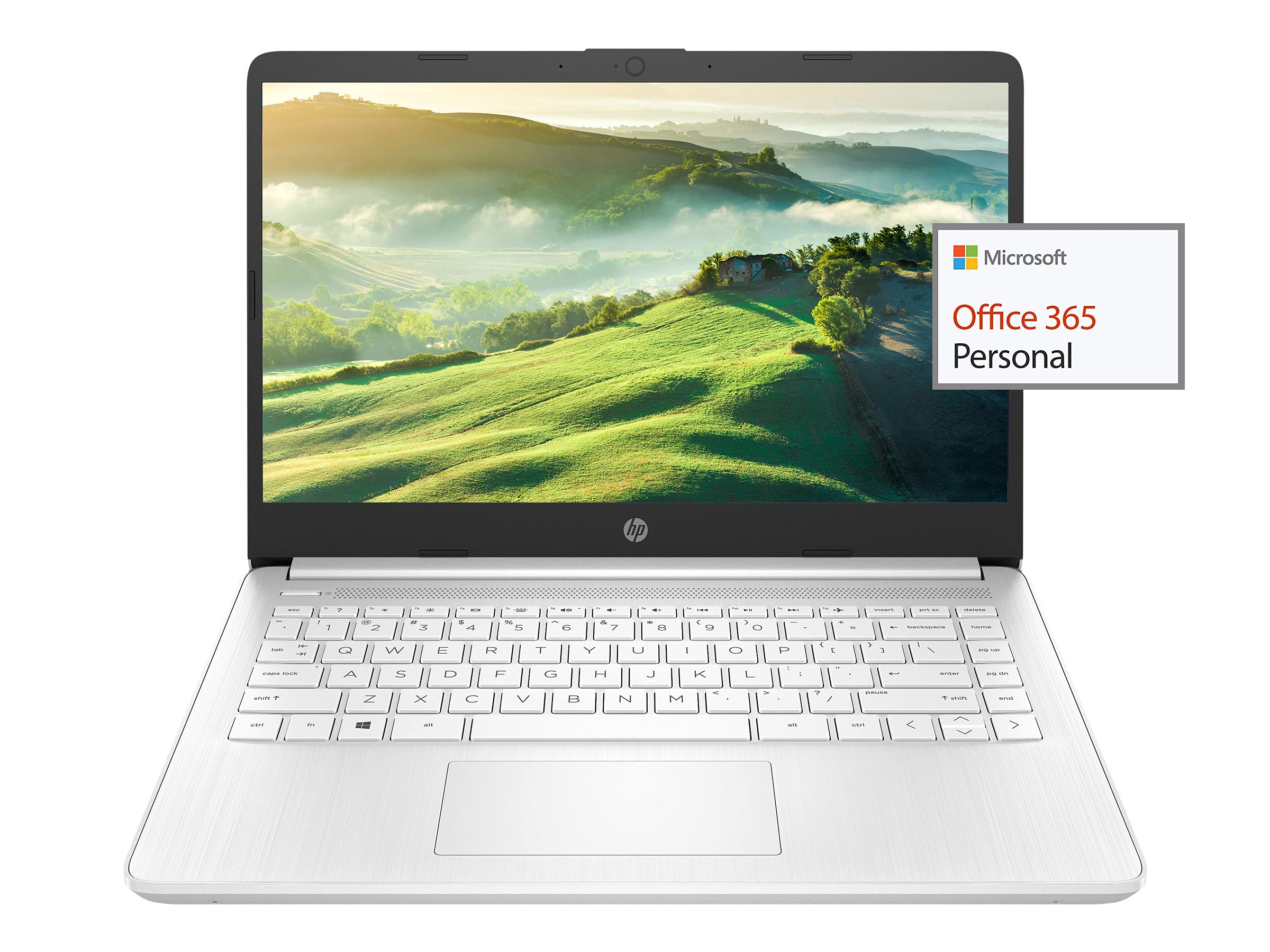 Hp 14'''' Hd Laptop Light-Weight, Amd Dual Core 3000 Series(Up To 2.6Ghz), 8Gb Ram, 128Gb Ssd + 64Gb Emmc, 1 Year Office 365, Wi