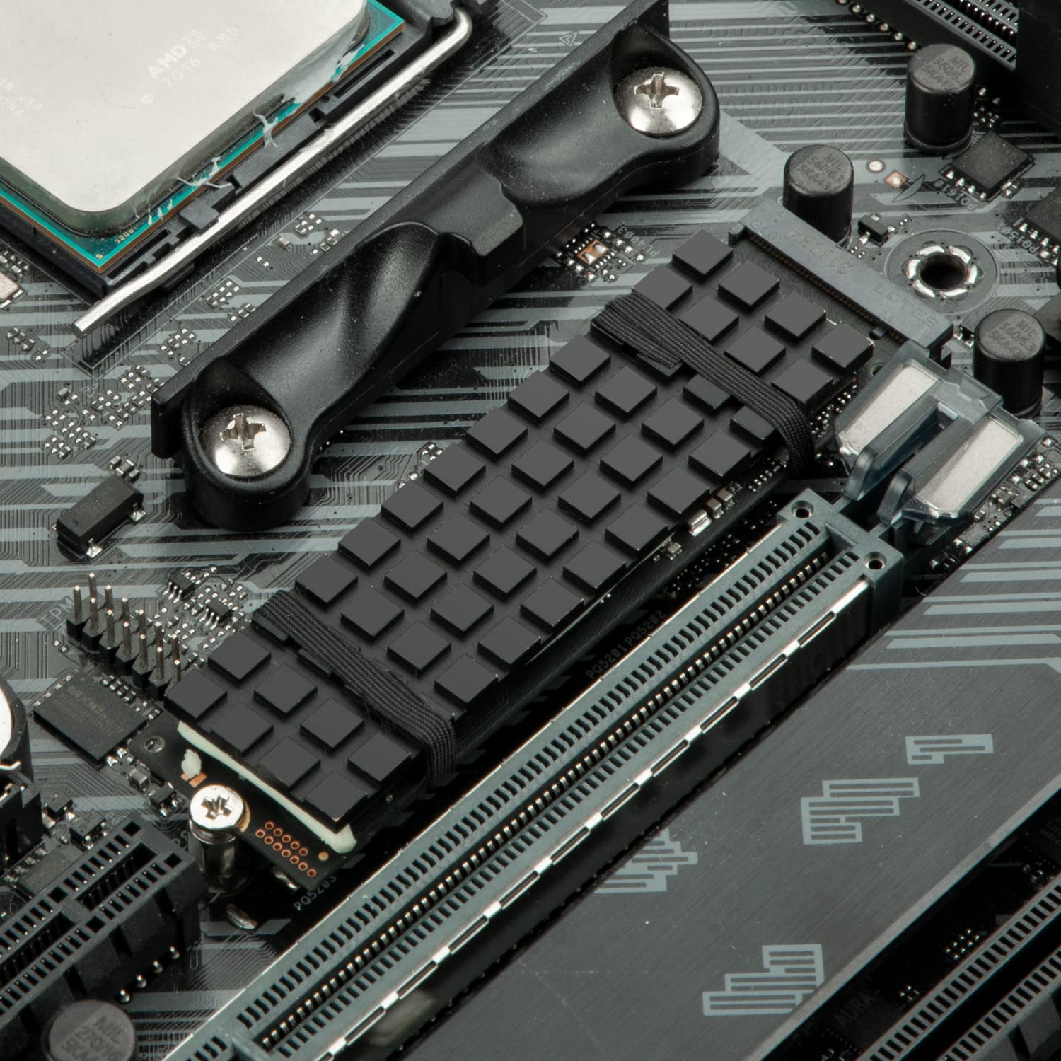 Nvme M.2 Heatsink Ssd Heatsink: Graphite Covered Pure Copper Heatsink Thermal Pad For 2280 Ngff M.2 Ssd Laptop Ps5 (70X20X2Mm)