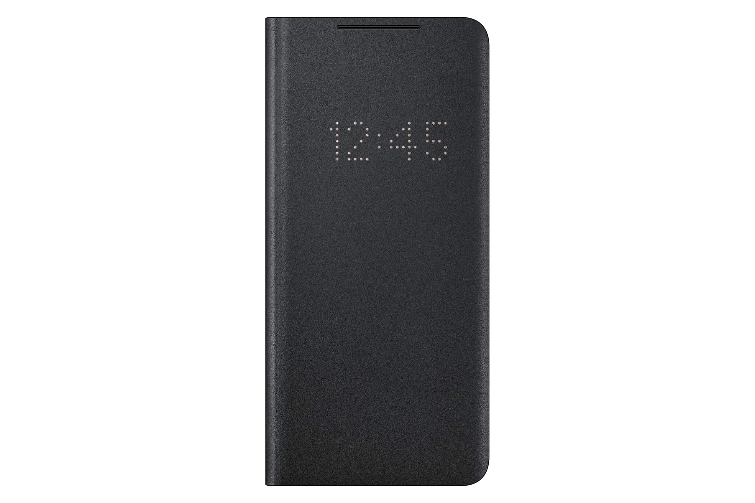 Samsung Galaxy S21 Ultra Case, Led Wallet Cover   Black (Us Version)