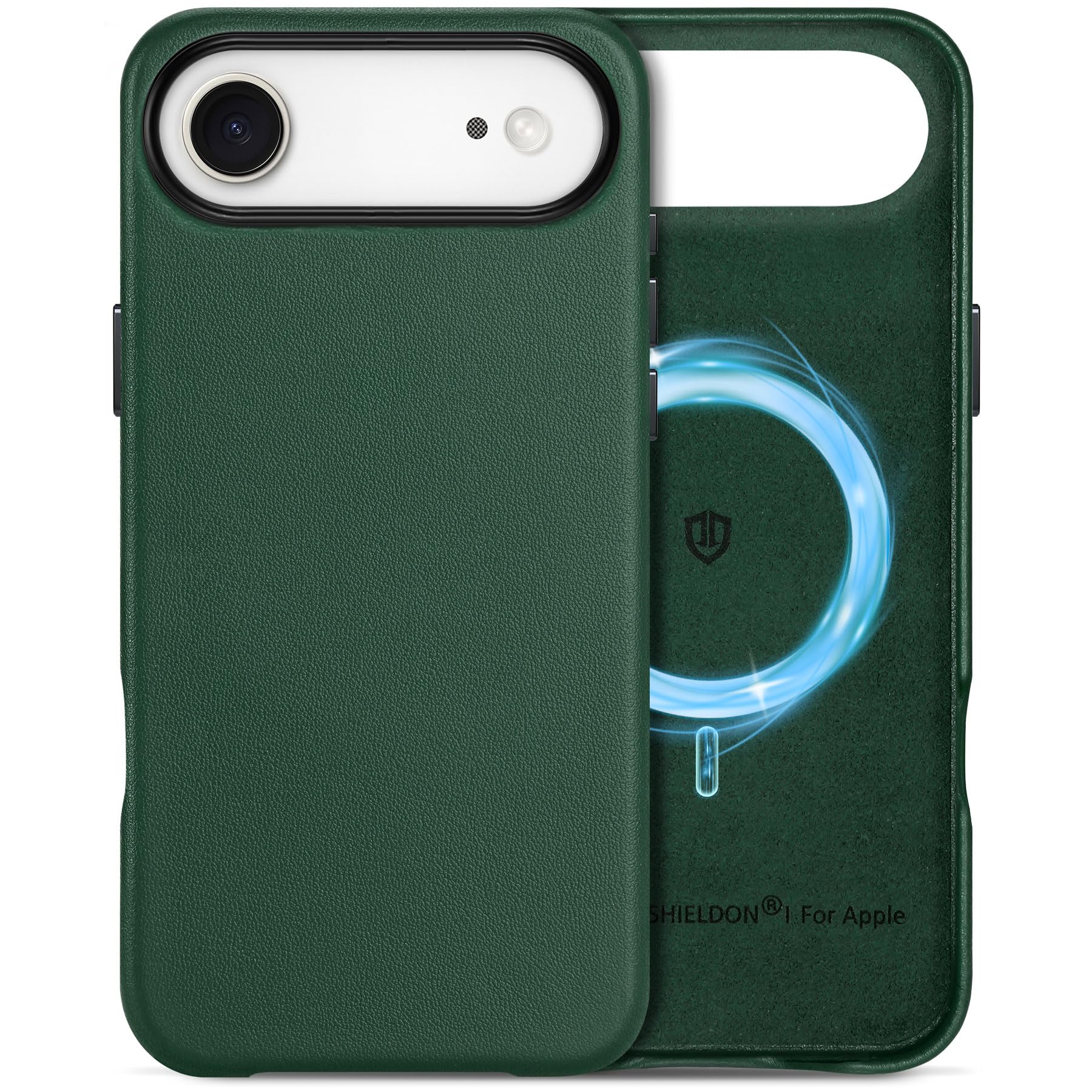 SHIELDON Genuine Leather Case for iPhone Air 6.5 2025 | Compatible with Magsafe, Magnetic Wireless Charging, Slim Fit, Comfort G
