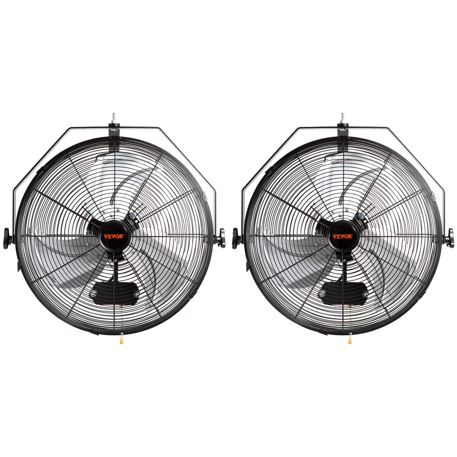 Vevor 18 Inch Wall Mount Fan, 3 Speed Ip44 Waterproof Industrial Wall Fan, Max. 4150 Cfm Wall Mounted Fan For Outdoor, Commercia