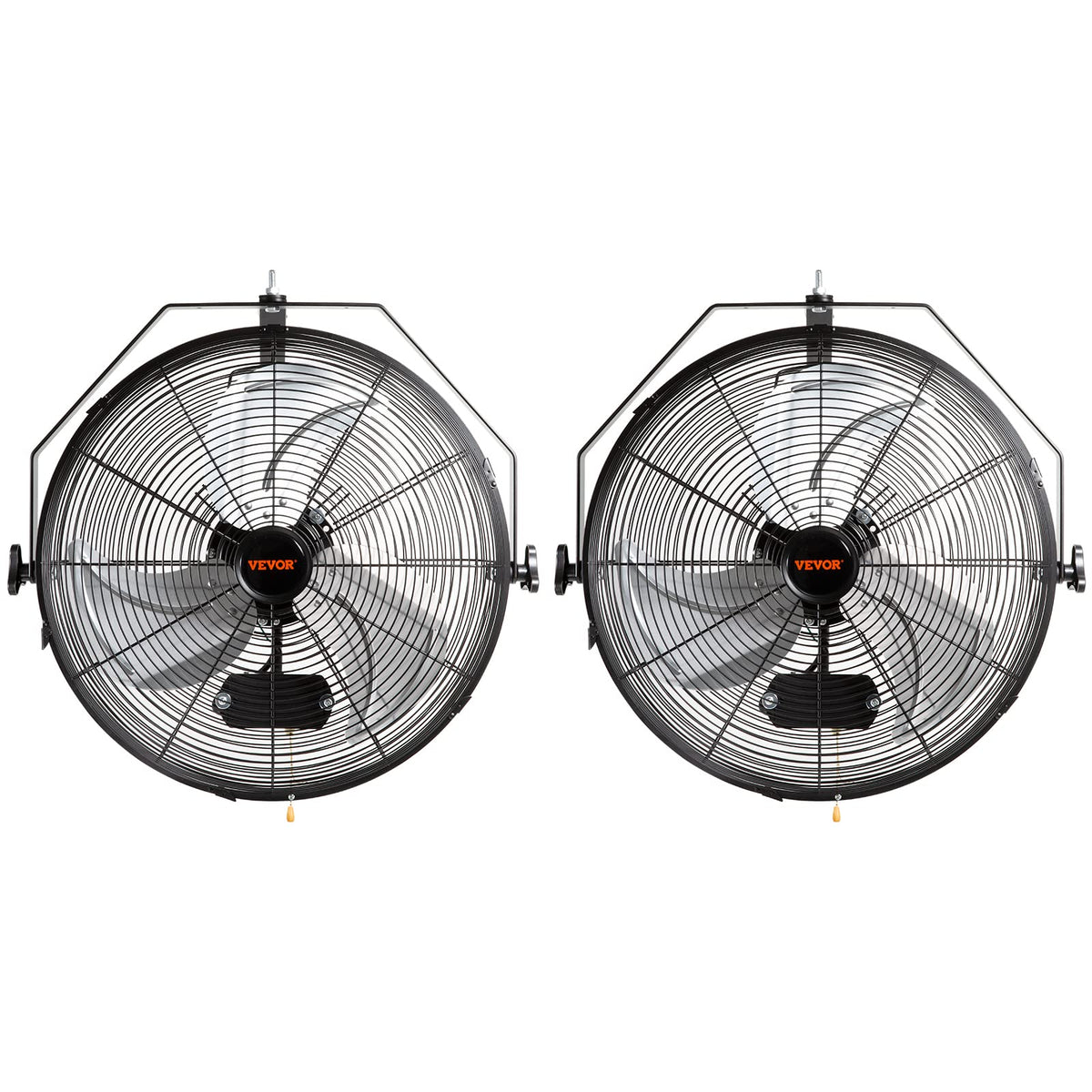 Vevor 18 Inch Wall Mount Fan, 3 Speed Ip44 Waterproof Industrial Wall Fan, Max. 4150 Cfm Wall Mounted Fan For Outdoor, Commercia