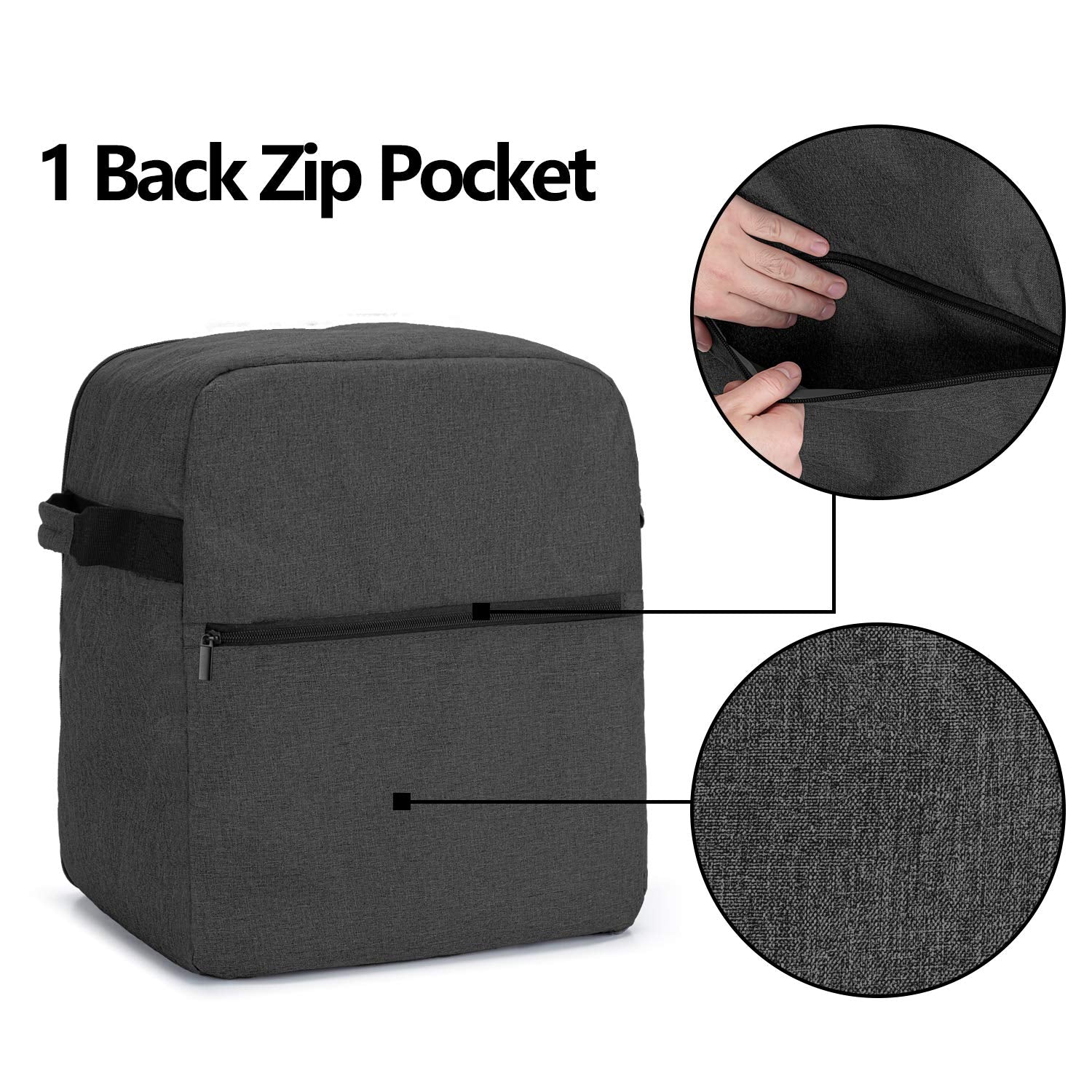 Luxja Dust Cover Compatible With 4.5 Quart And 5 Quart Kitchenaid Mixers (With A Bottom Padding Pad), Dust Cover (Clear Front Pa