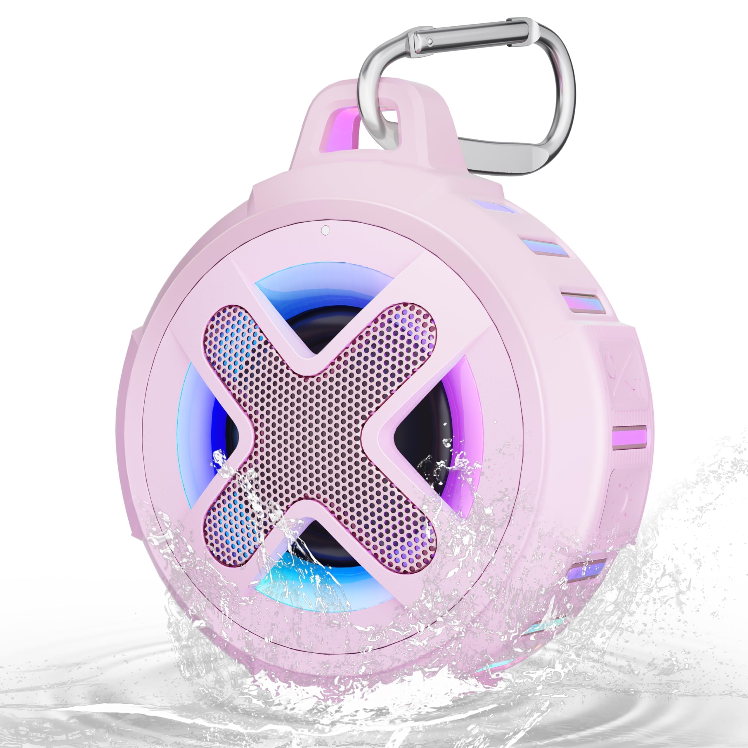 XLEADER X8(2 Gen) Upgraded, Bluetooth Shower Speaker, Certified IP67 Waterproof, 10W Pro Sound&Deep Bass, 24Hrs Playtime, Stocki