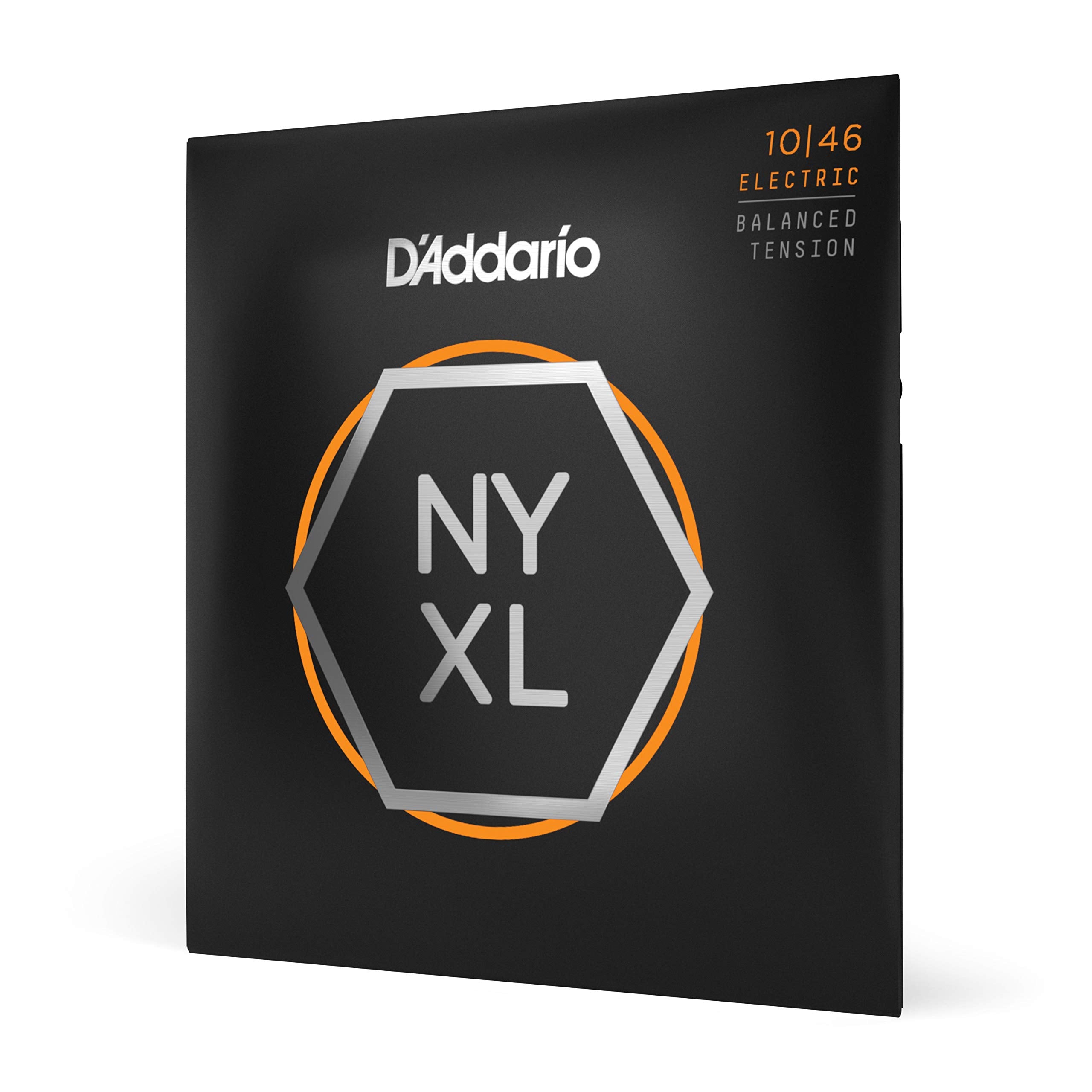 D'Addario Guitar Strings   Nyxl Electric Guitar Strings   Nyxl1046Bt   Unrivaled Strength, Tuning Stability, Enhanced Mid Range   For 6 String Guitars   10 46 Regular Light Balanced Tension
