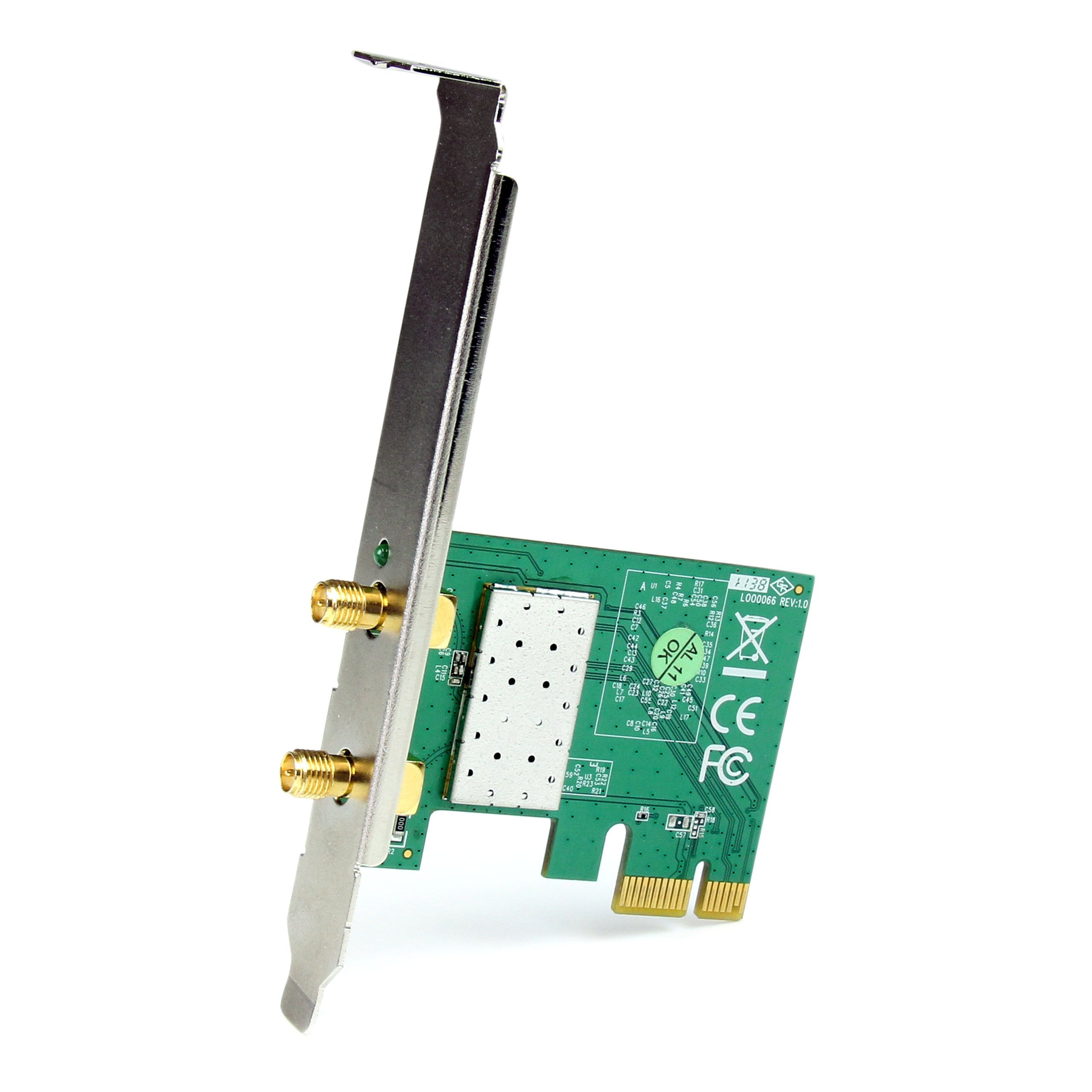 Startech.Com Pci Express Wireless N Card   300 Mbps Pcie 802.11 B/G/N Network Adapter Card   2T2R 2.2 Dbi   Pcie Wireless Deskto