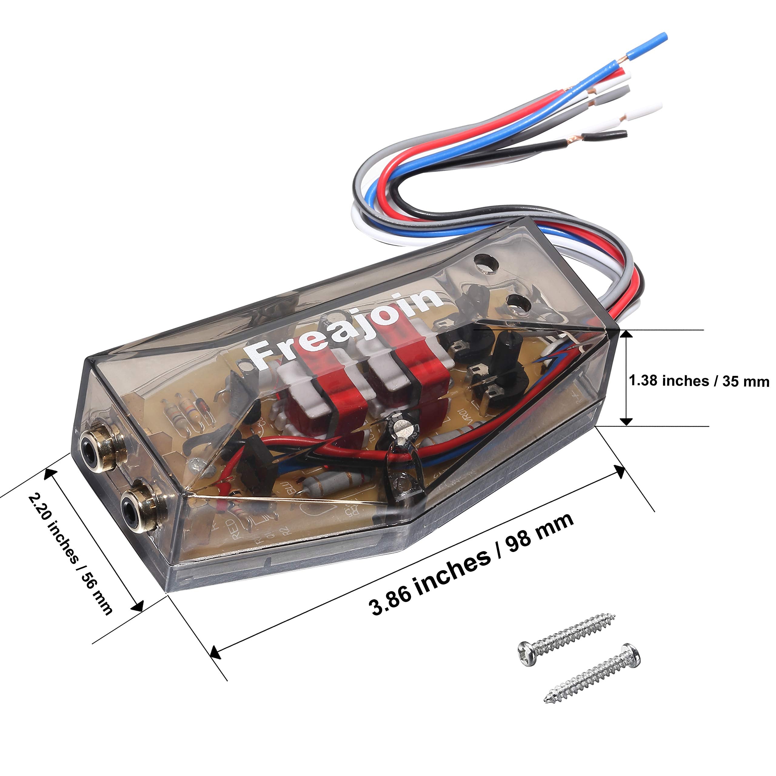 Freajoin 2 Channel High Low Level Converter Speaker Cable To Rca Adapter With Remote Output