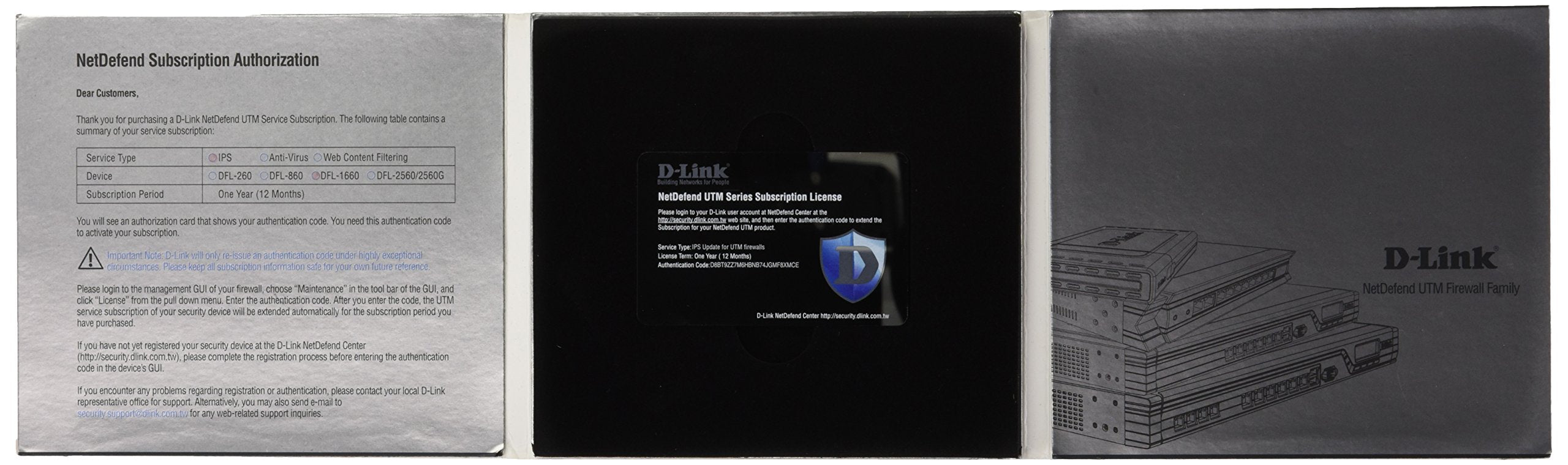 Netdefend Ips 1-Year Subscription For Dfl-1660