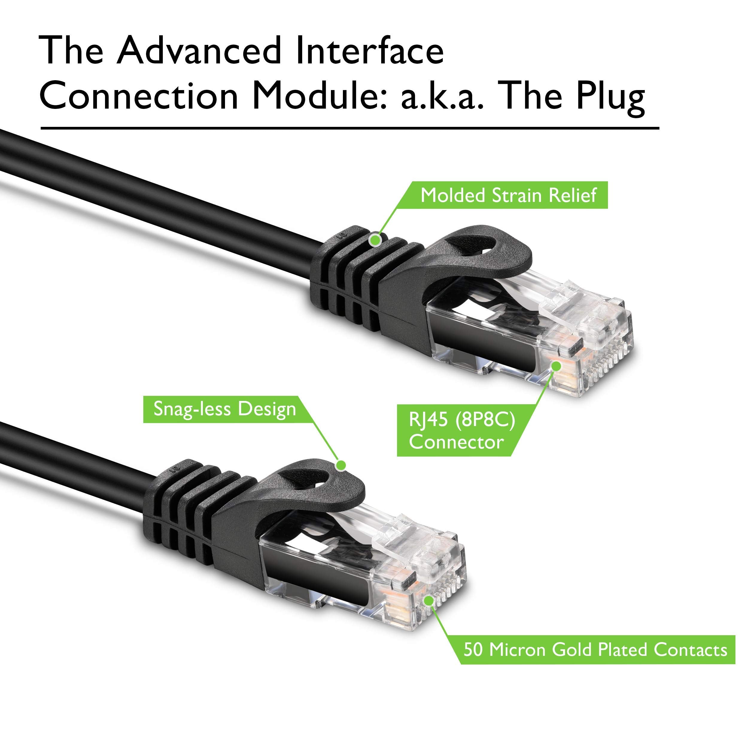Gearit Cat6 Cable 1 Ft (100 Pack)   Cat6 Ethernet Cable, Cat 6 Ethernet Cable, Cat6 Patch Cable, Cat 6 Patch Cable, Cat 6 Cable,