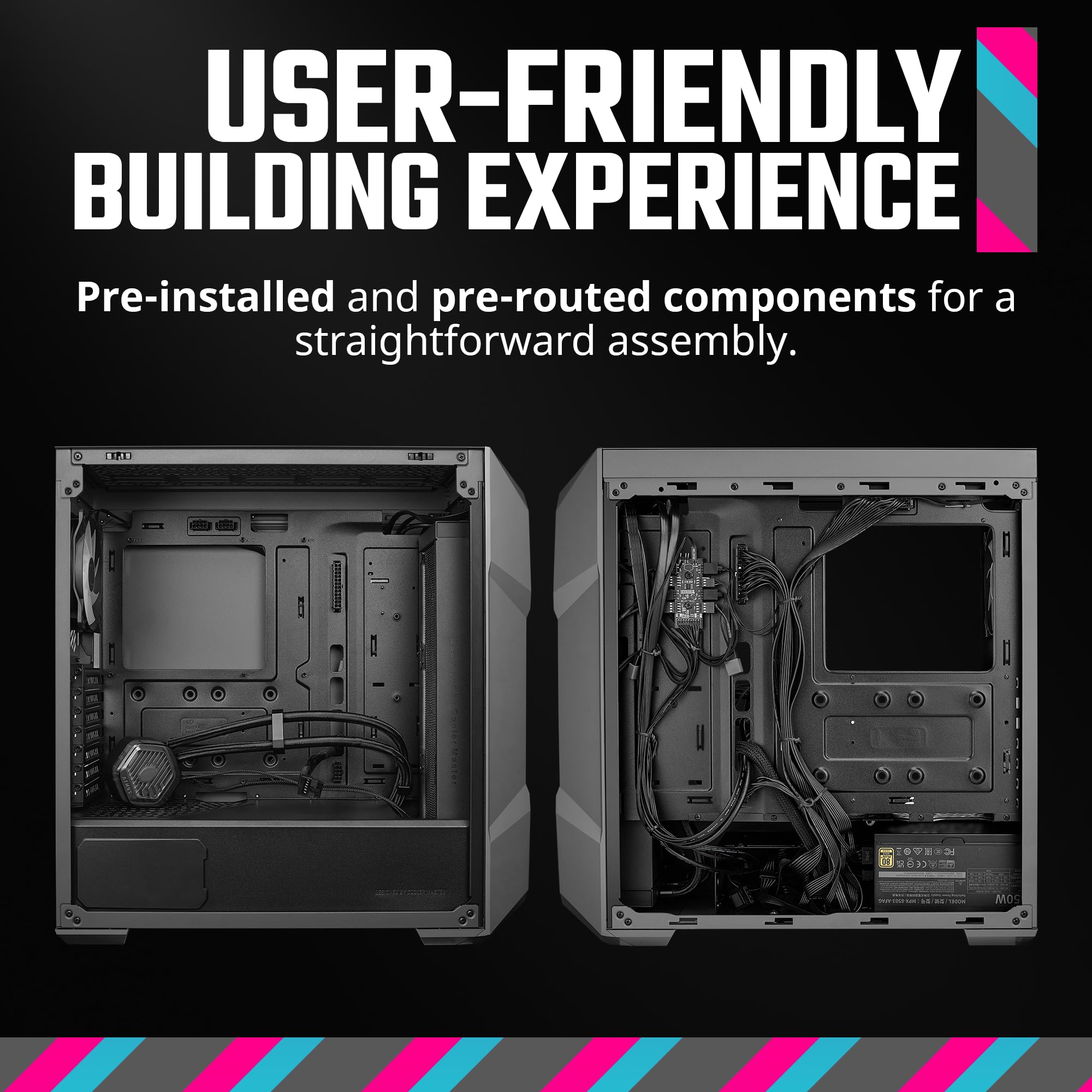 Cooler Master Td500 Max Atx Mid Tower Case, Custom Atmos 360 Max Aio, Gx Ii Gold 850W Atx 3.0 Psu, Mobius 120P Argb Pwm Fan, Typ