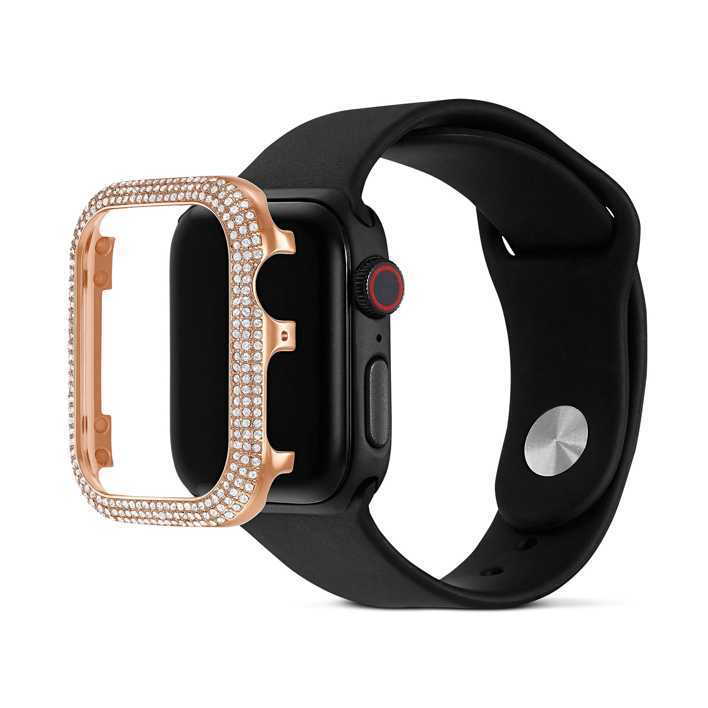 Swarovski Sparkling Smartwatch Case Compatible With Apple Watch Series 4 And 5, 40Mm, Rose-Gold Tone
