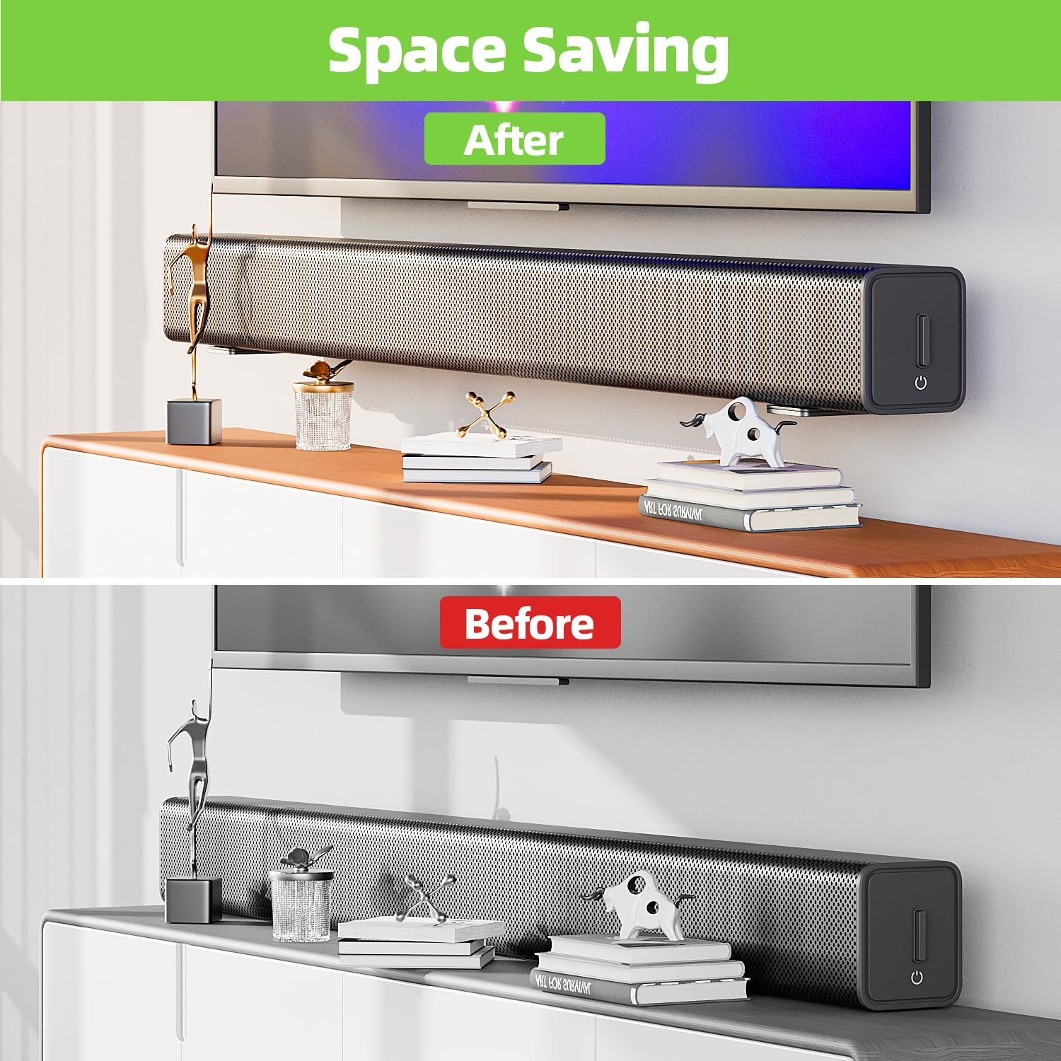 Usx Mount Soundbar Mount For Samsung, Sony, Lg, Vizio, Bose, Onn & More Sound Bar Mounts-Universal Soundbar Mounting Bracket Und