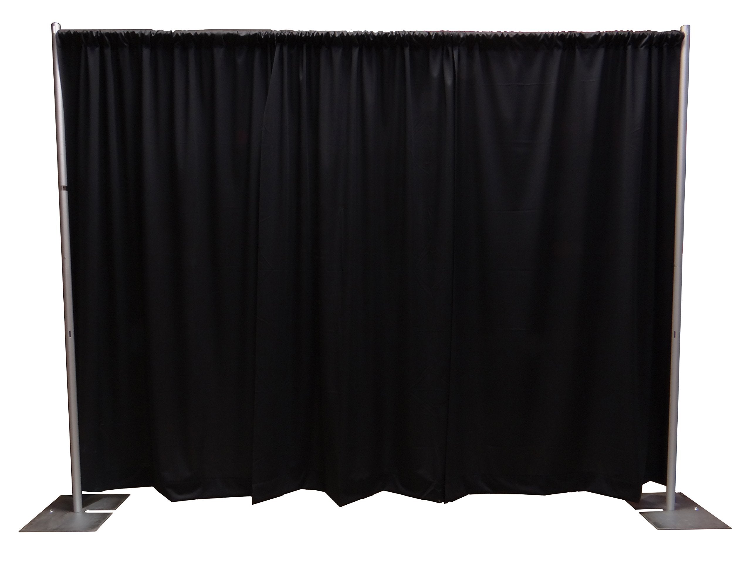 Onlineeei Premier Portable Pipe And Drape Backdrop Kit 8Ft X 10Ft (Black)