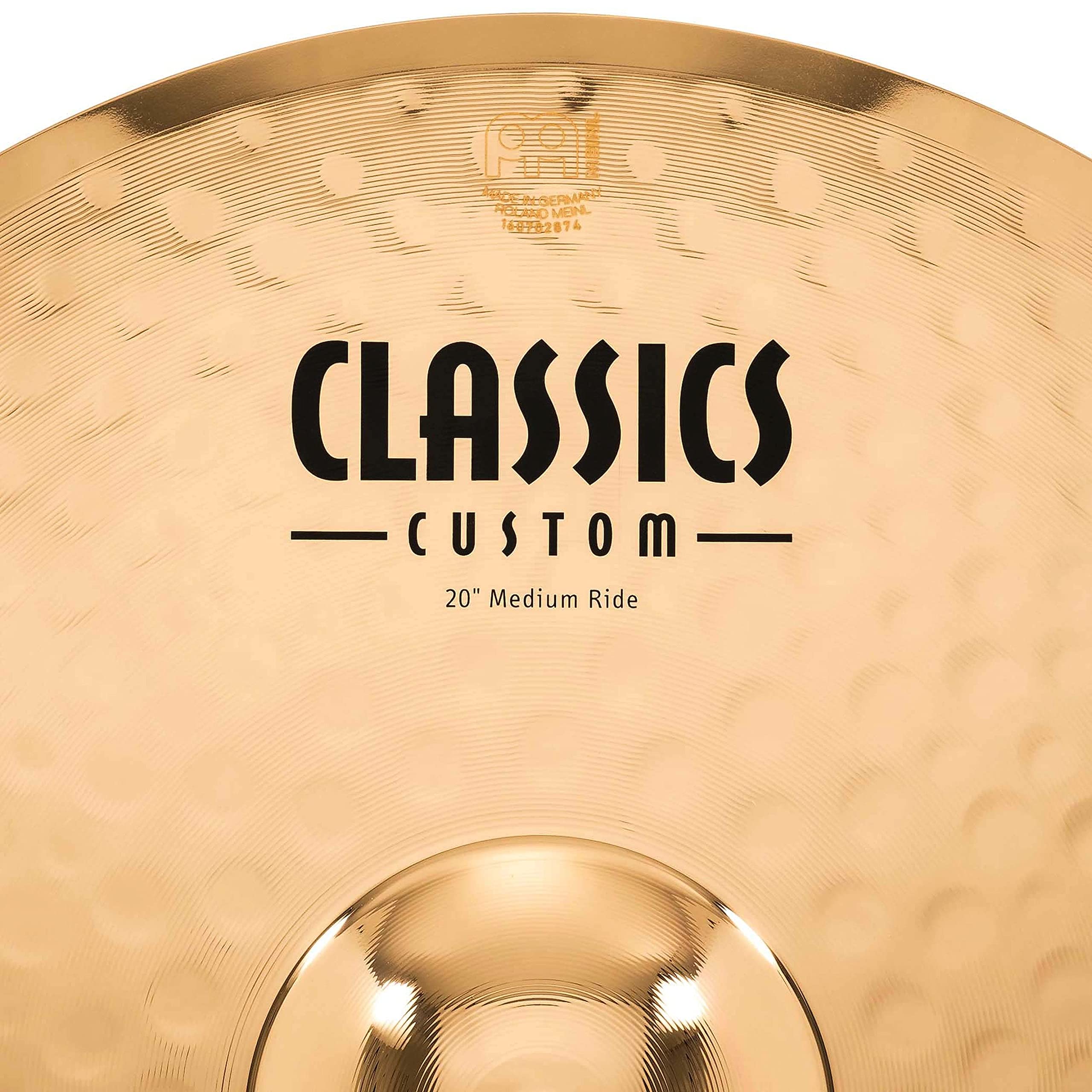 Meinl 20'' Medium Ride Cymbal   Classics Custom Brilliant   Made In Germany, 2 Year Warranty (Cc20Mr B)