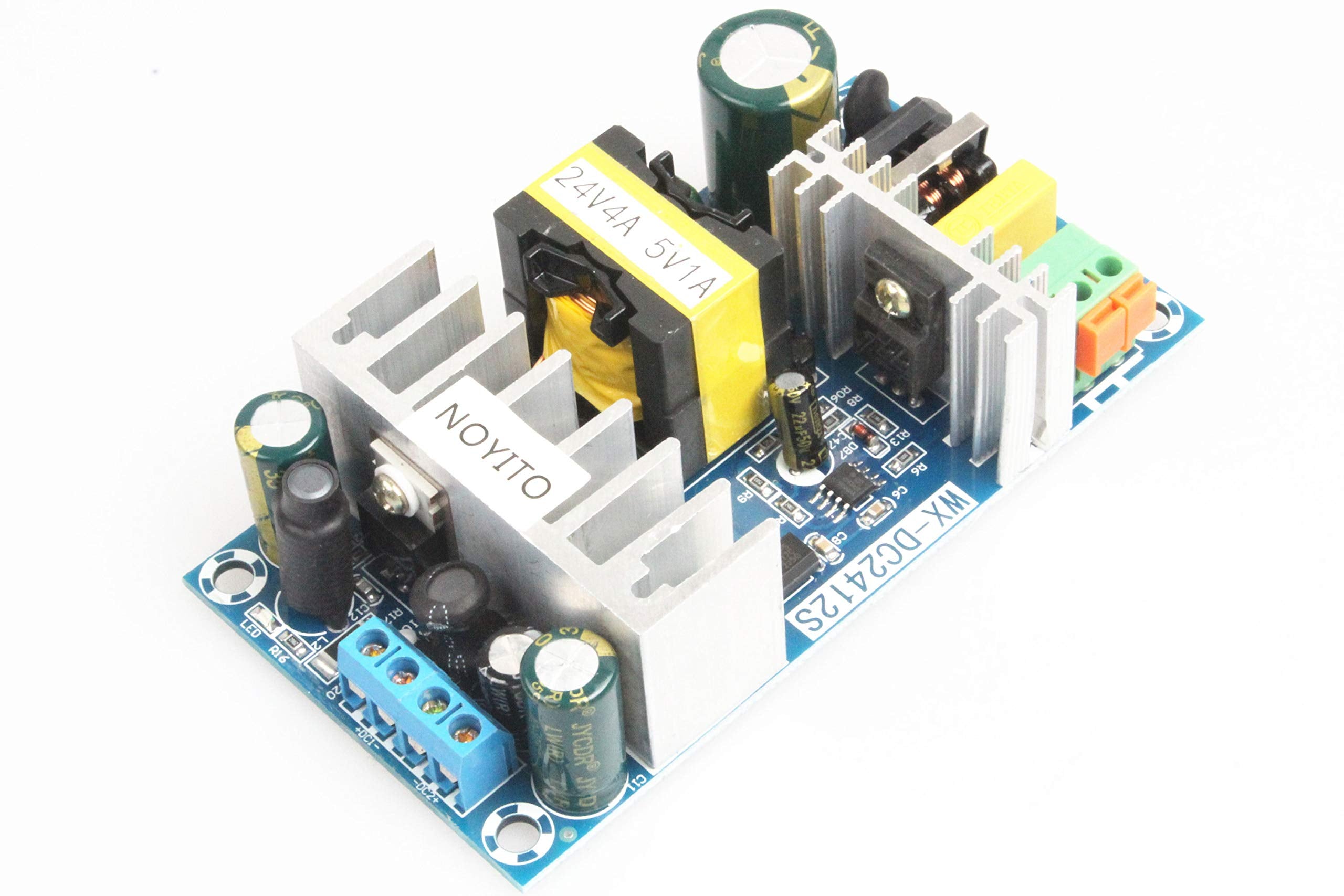 Noyito Ac To Dc Isolated Power Supply Module Dc 24V 4A 5V 1A Dual Output Power Ac 120V (90 256V) 50 60Hz To 24V 5V 120W Industri
