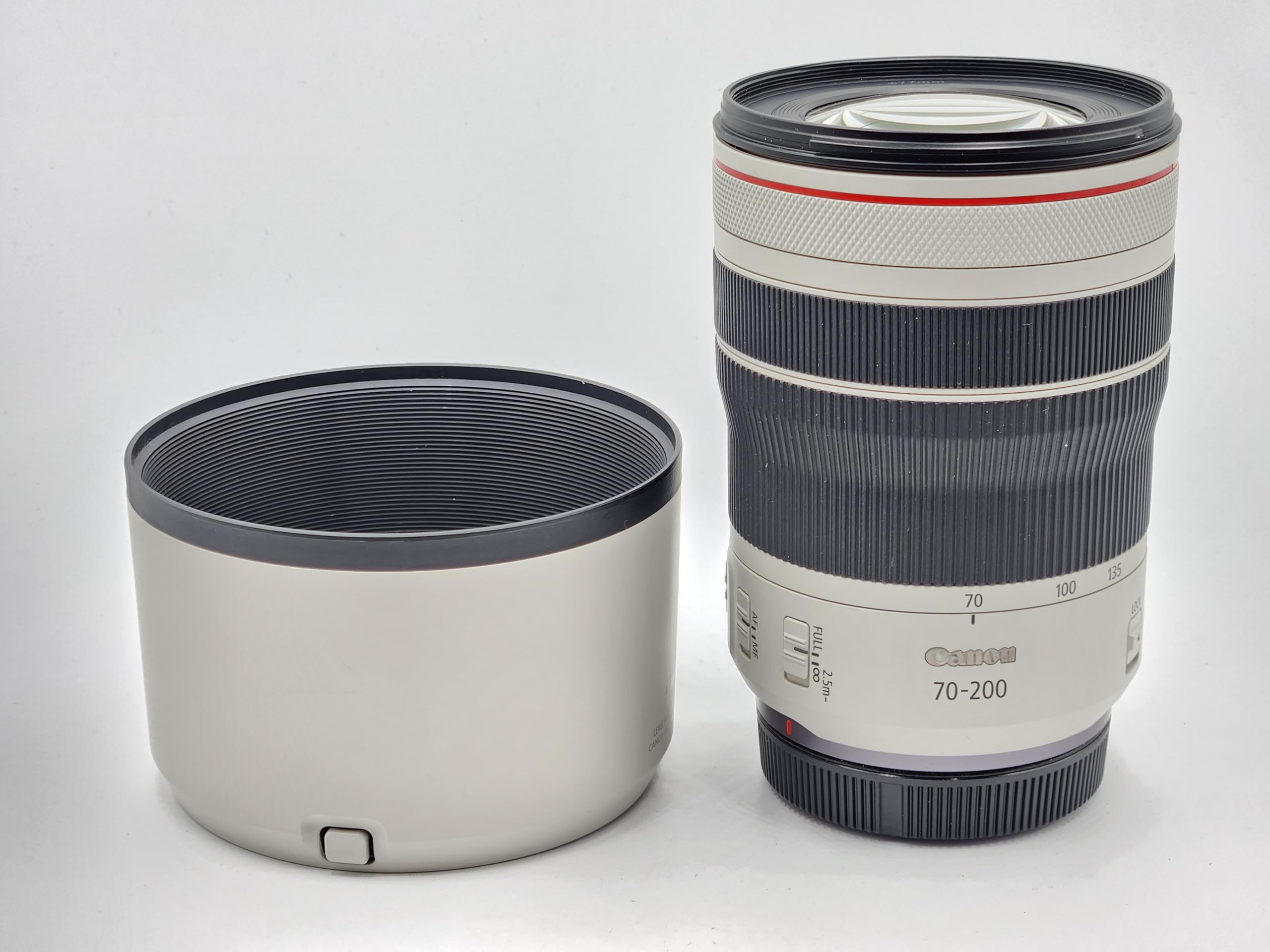 Canon RF70 200mm F4 L is USM Lens, Telephoto Zoom Lens, Compatible with EOS R Series Mirrorless Cameras, White