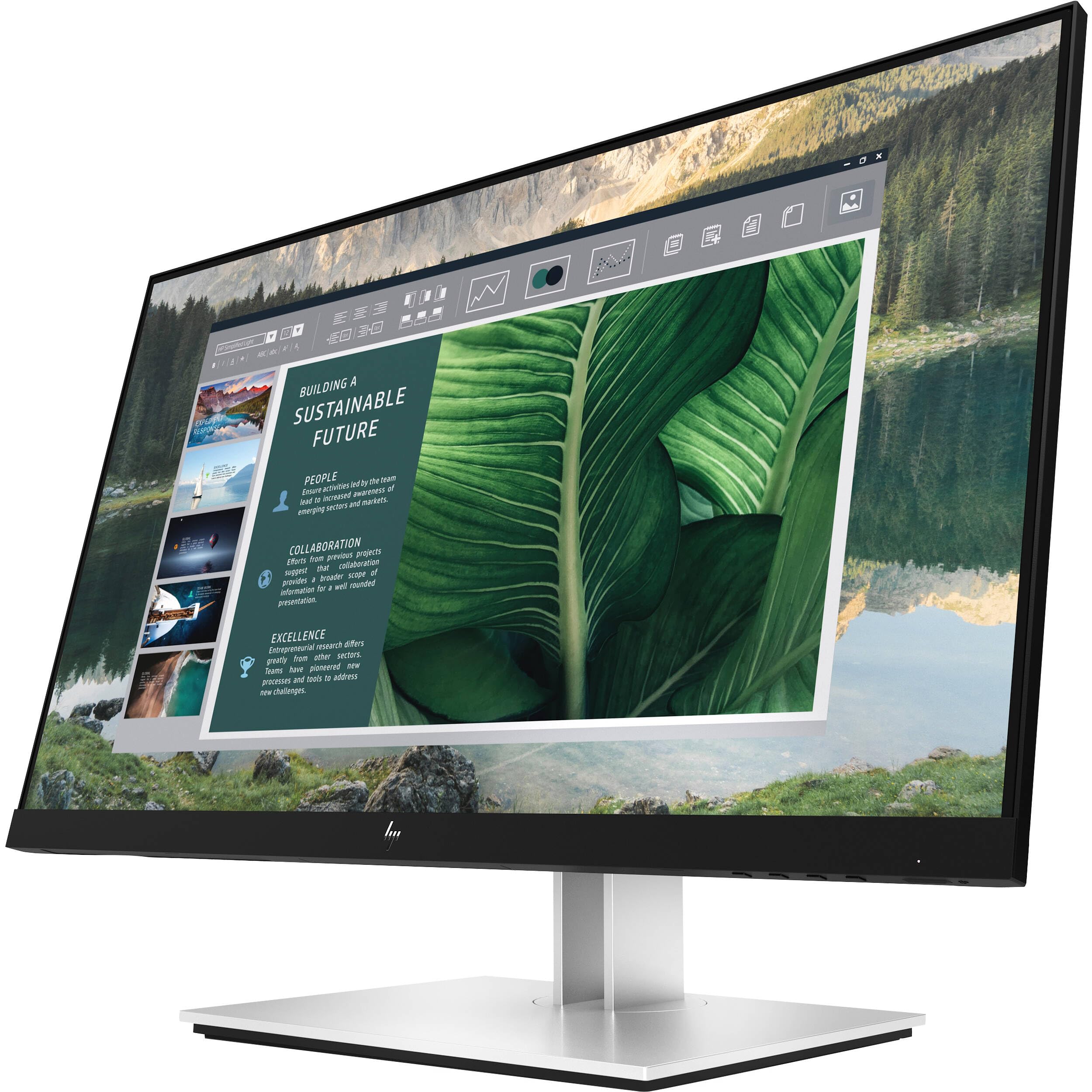 Hp 24 E24U G4 Fhd Usb-C Monitor W/5Ms Response Time, Anti-Glare, Flicker Free, Vesa Mount (100Mm), Display Port & Dockztorm Usb