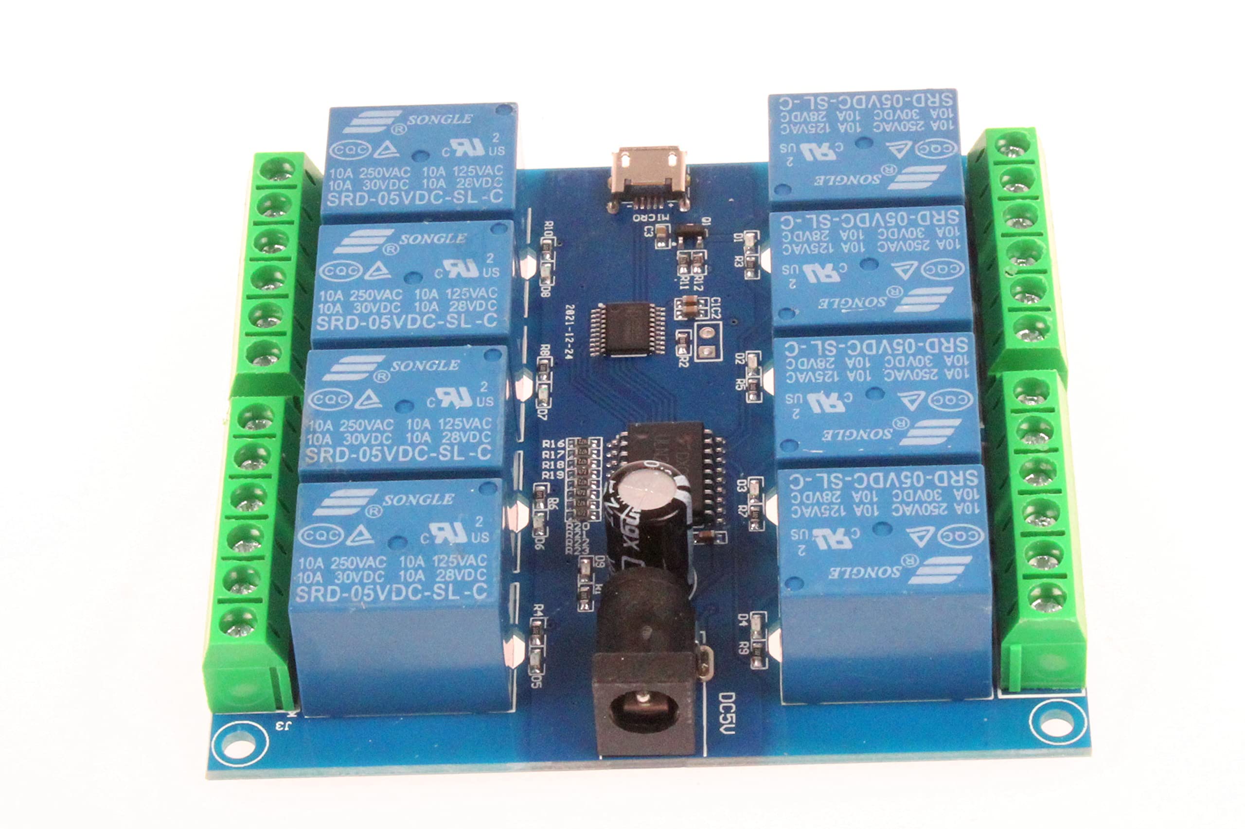 Noyito Hid Drive Free Usb Computer Control Switch Relay Module Usb Smart Switch Control Plug And Play (8 Channel Micro Usb)