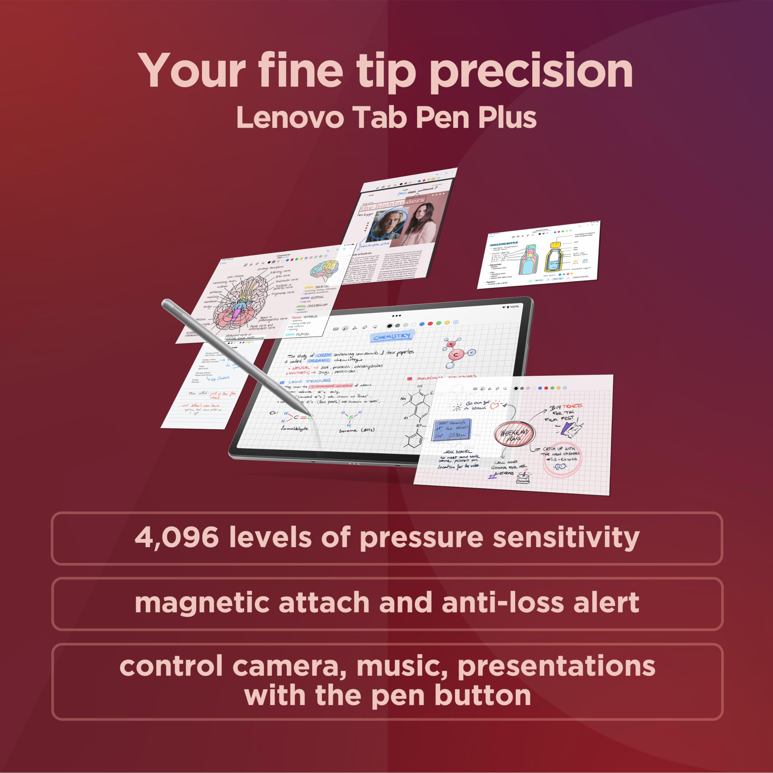 Lenovo Tab P12 - Expansive Touchscreen Tablet - 12.7 3K Display - 13Mp Camera - 8Gb Memory - 128Gb Ufs Storage - Android 13 - Do