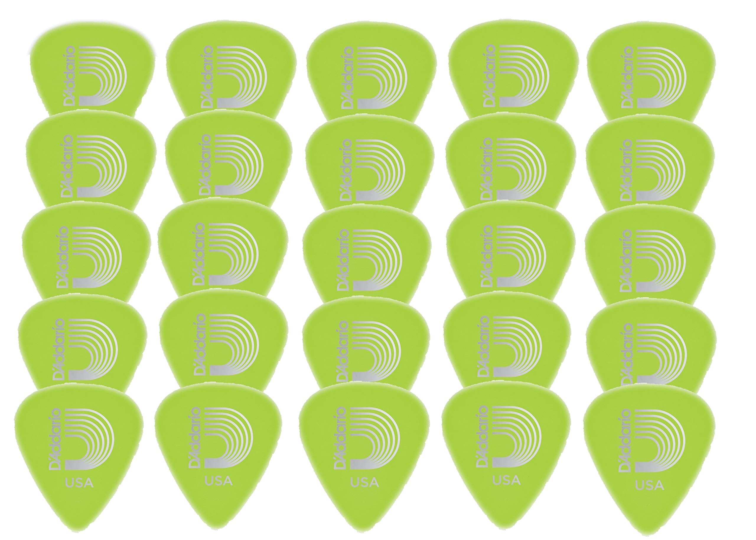 D'Addario Cellu Glow Guitar Picks, Medium, 25 Pack