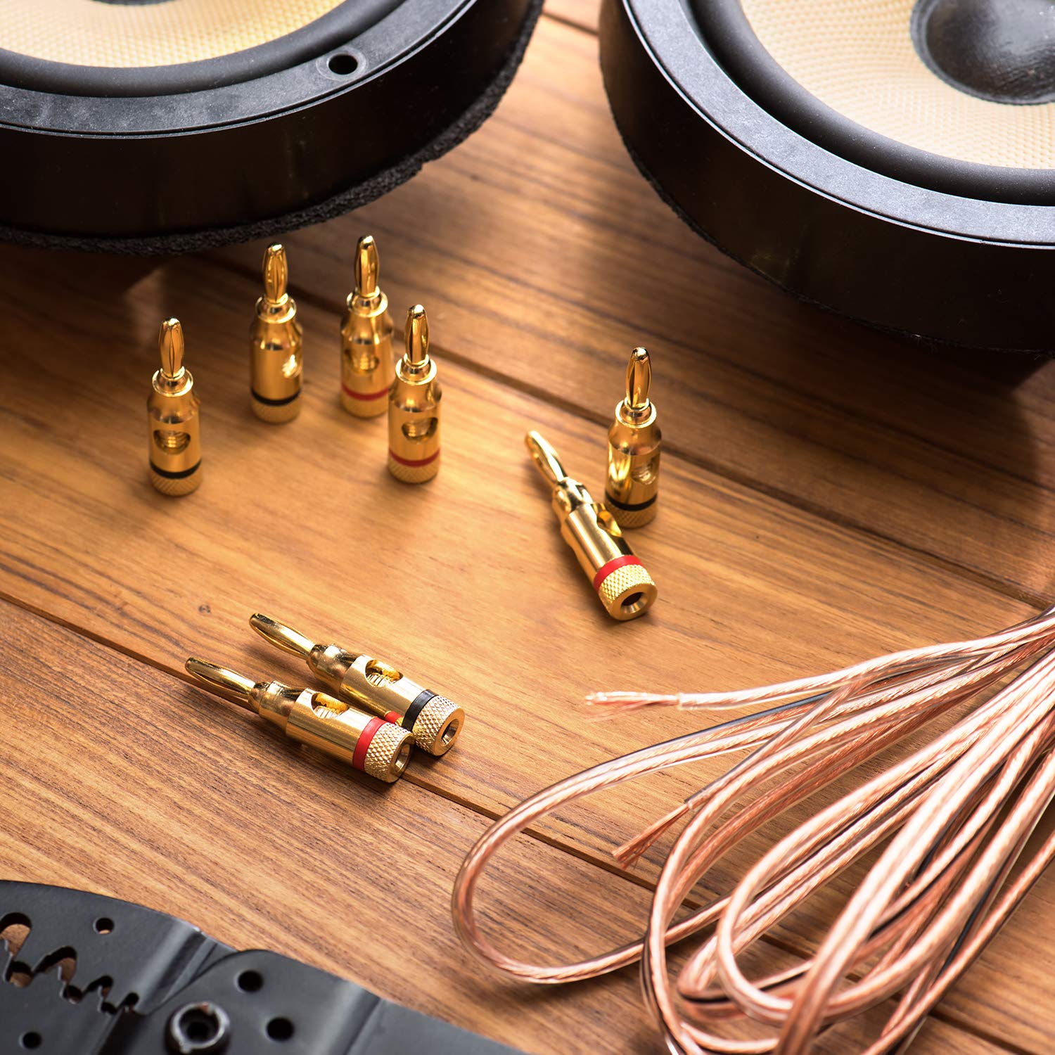 Cmple   2 Conductor 12Awg Speaker Wire For Home Theater System, Amplifier, Car Audio Speaker Cable   50 Feet, Clear