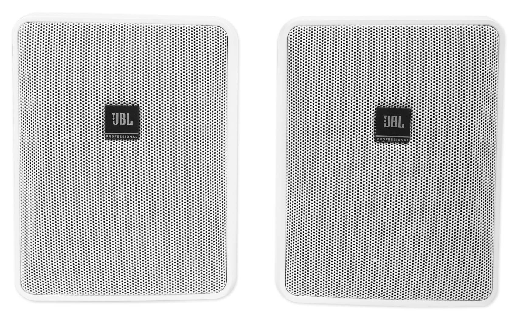 JBL Control 25-1 Indoor Outdoor Speakers - White, Pair