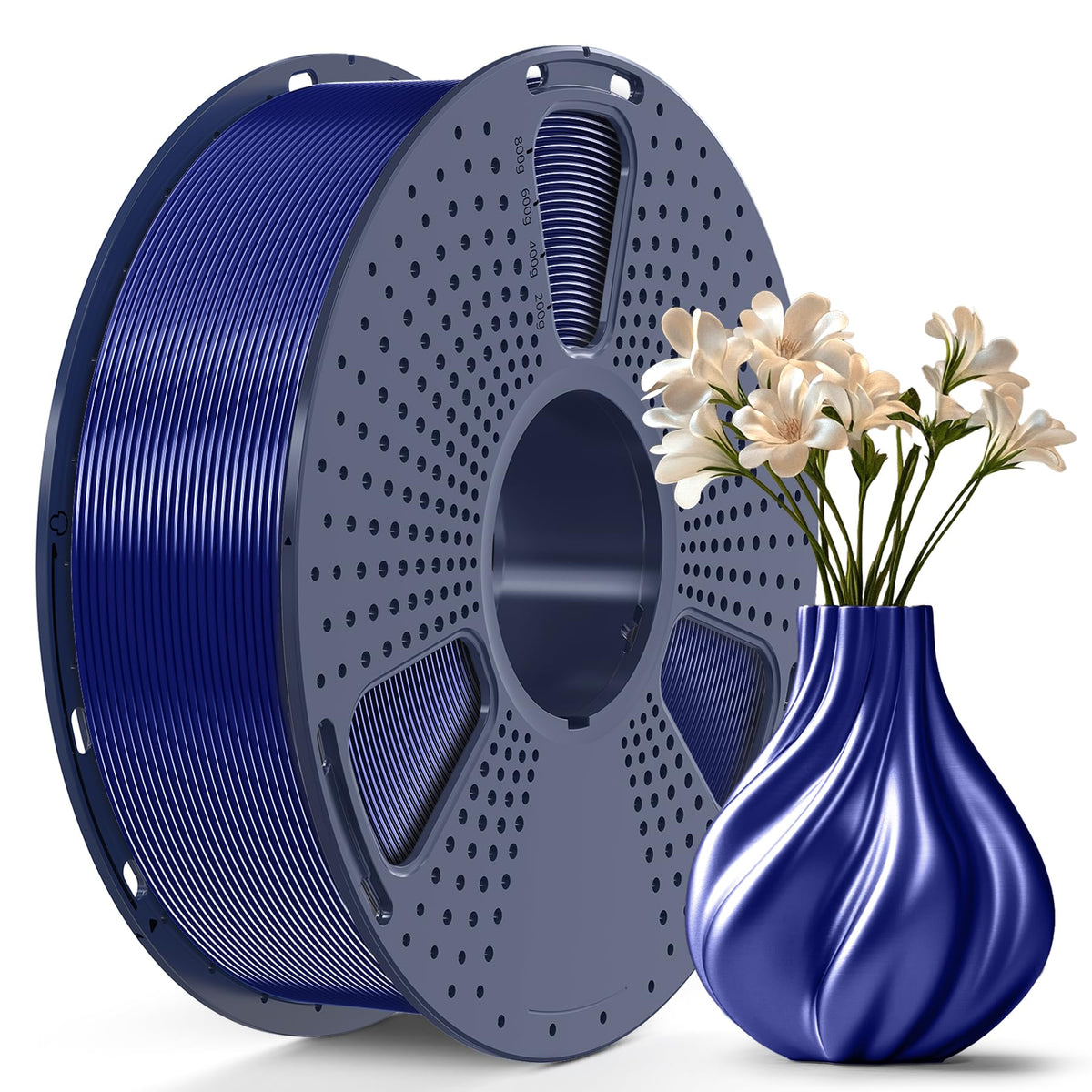 SUNLU TPU-Silk 3D Printer Filament, 98A TPU Filament 1.75mm, Glossy Si ...