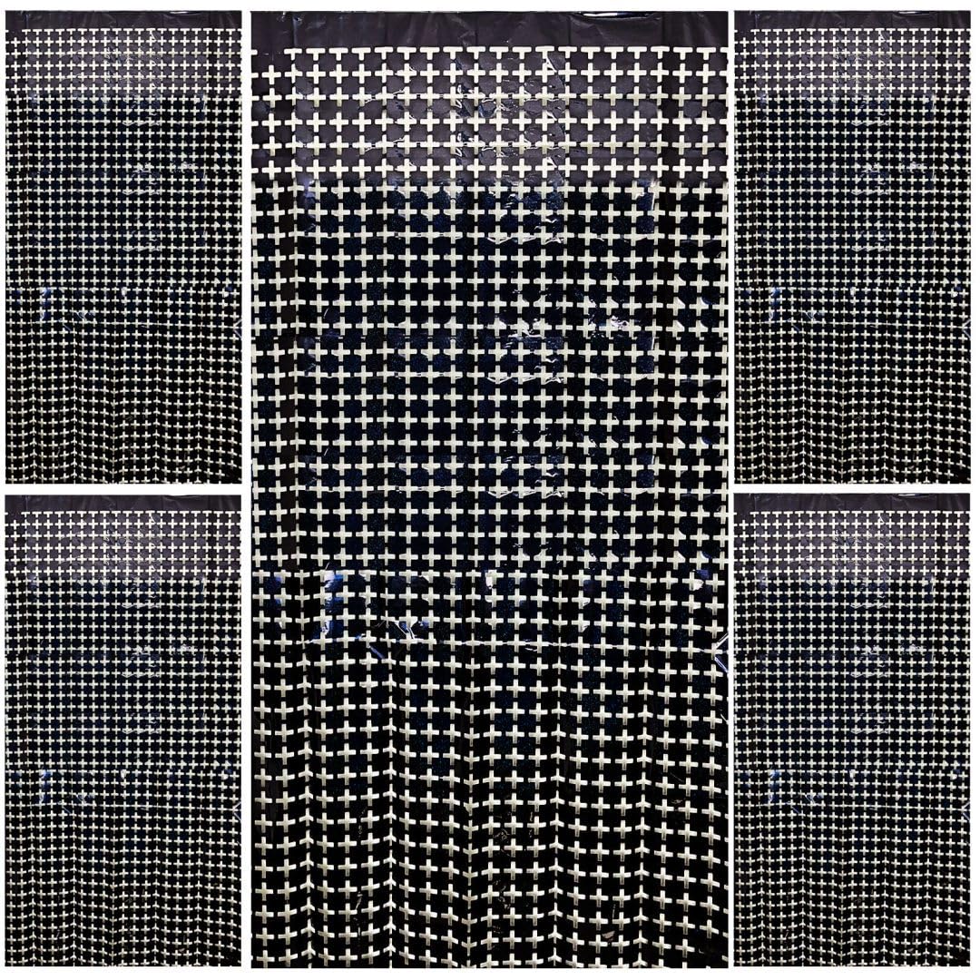 Square Tinsel Curtain Party Backdrop   5Pcs Glitter Foil Fringe Curtain Party Decor Black Photo Booth Backdrop Streamers For Hal