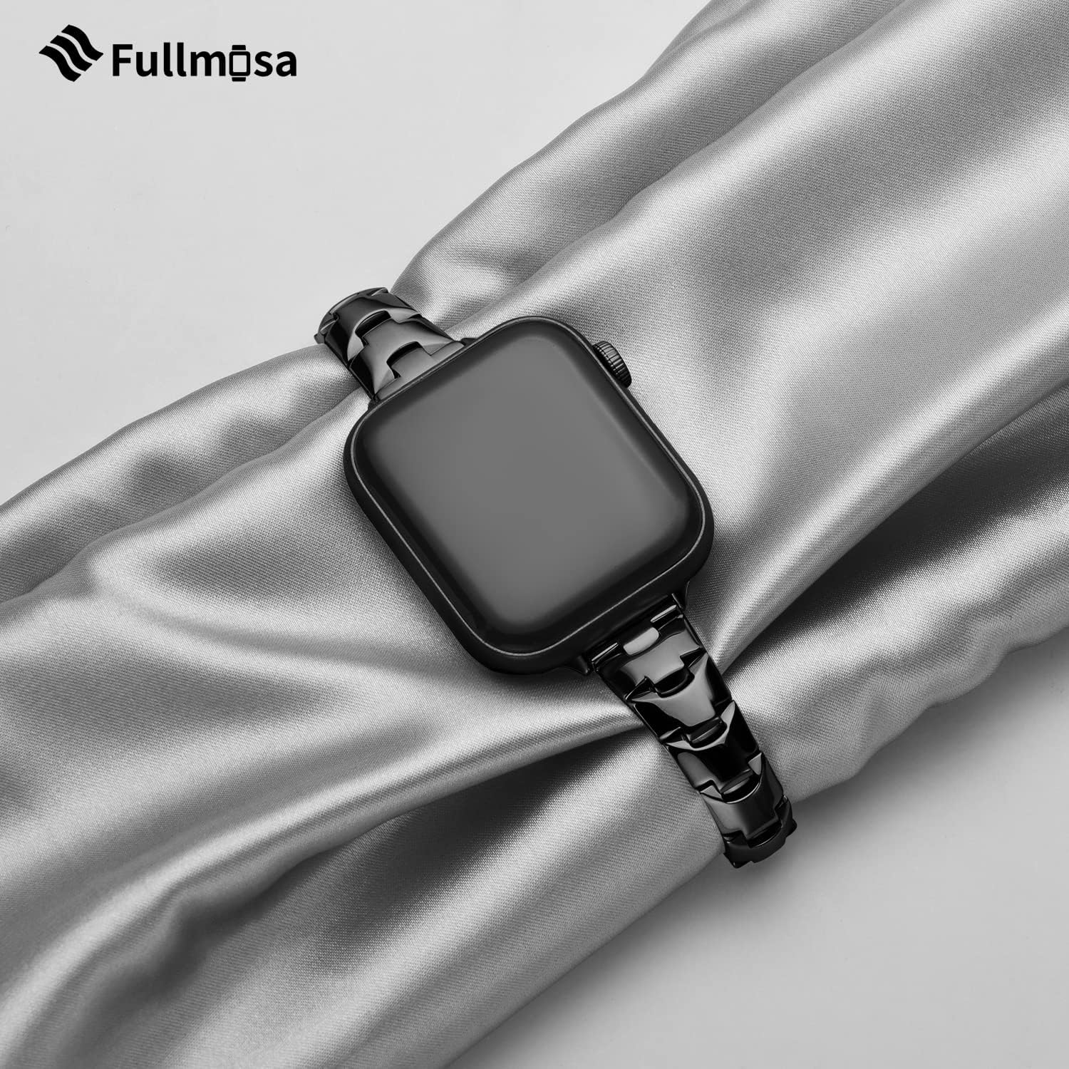 Fullmosa Slim Metal Band Compatible With Apple Watch Band 42Mm 41Mm 40Mm 38Mm,Dressy Stainless Steel Chain Strap For Women Iwatc