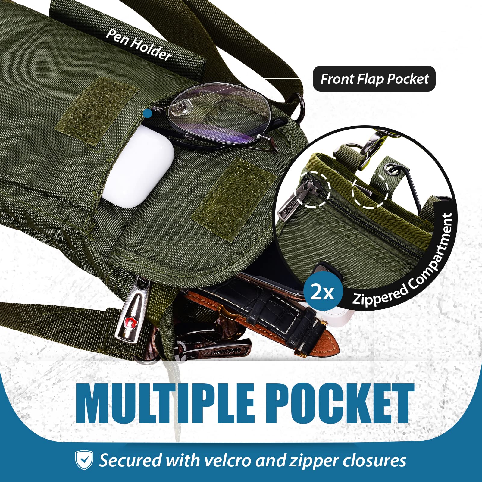 Ranboo Nylon Phone Belt Pouch Fits For Iphone 15 Pro Max 14 Pro Max 14 Plus 13 Pro Max 12 Pro Max Samsung Galaxy A54 S23 Ultra H