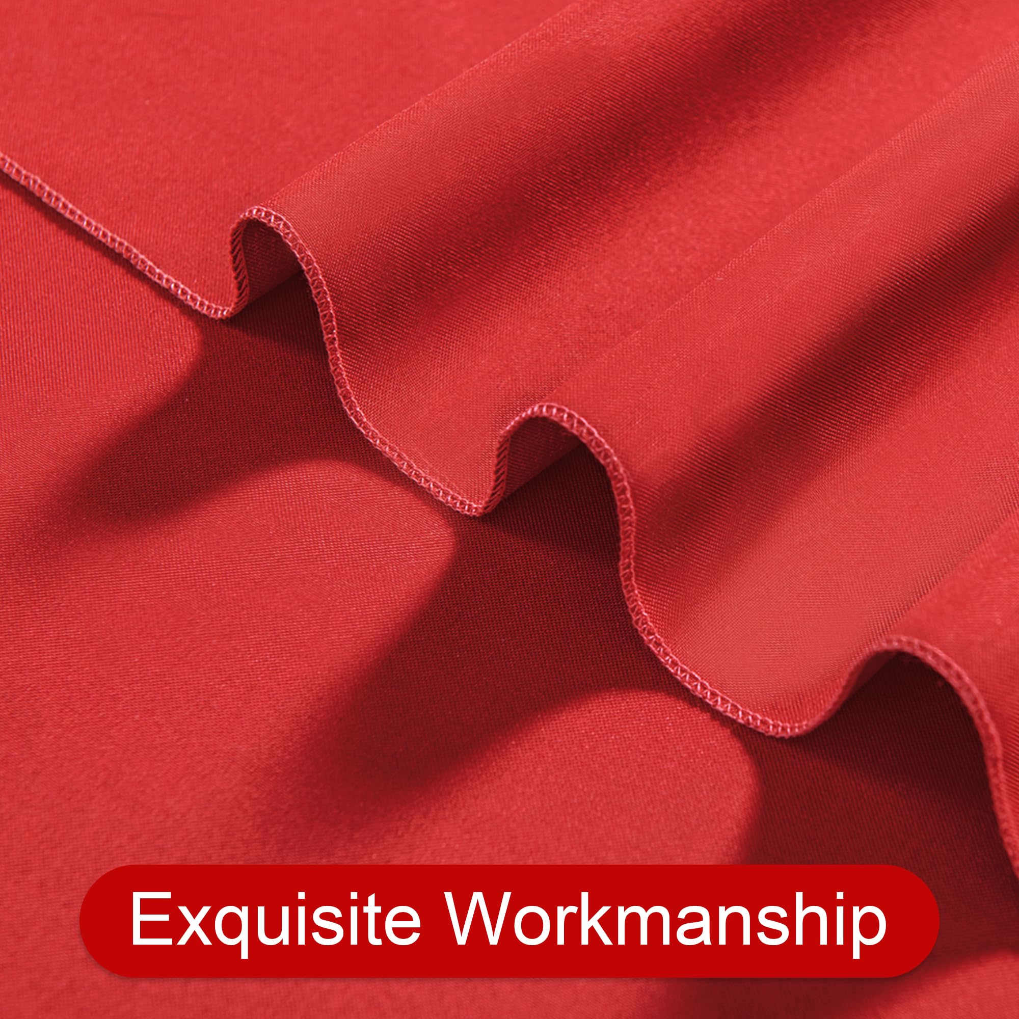 Dwcn 10X10 Ft Red Backdrop Curtains For Parties, Background Curtains Photography Backdrop Drapes With Rod Pockets For Wedding De