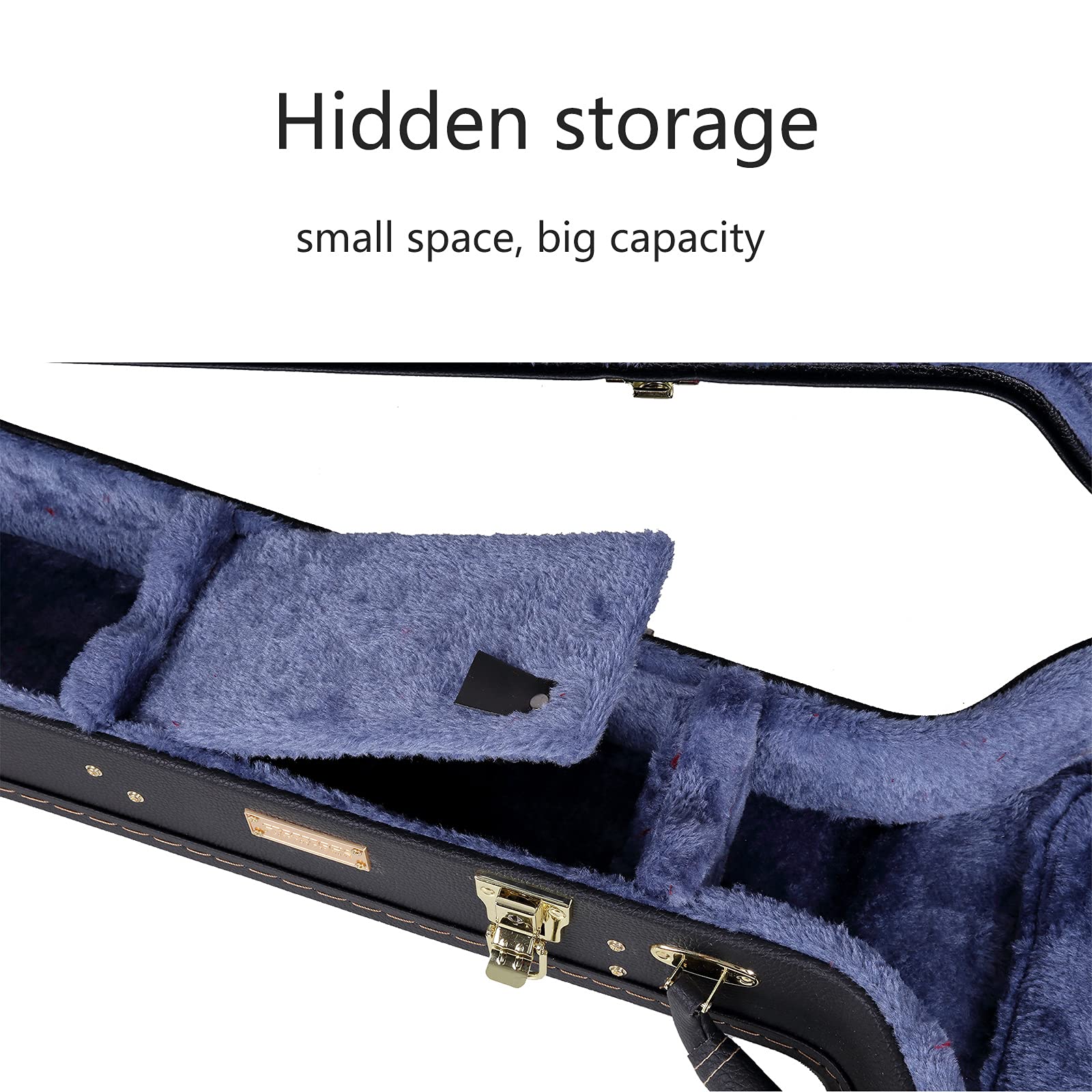 Crossrock Wood Case For 12.5'' Openback Banjos Black (Crw620Objbk)