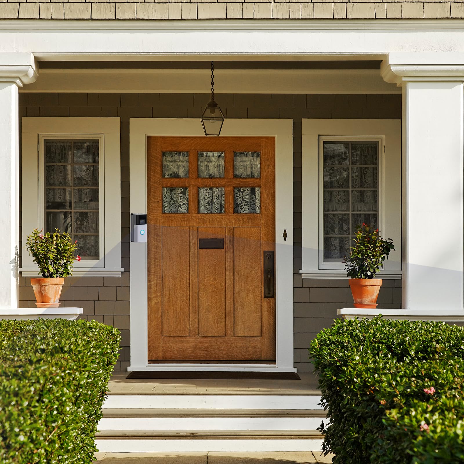 Video Doorbell Camera Angle Mount Compatible With Battery Doorbell Plus, Adjustable (30 To 55 Degree) Doorbell Wedge Bracket For