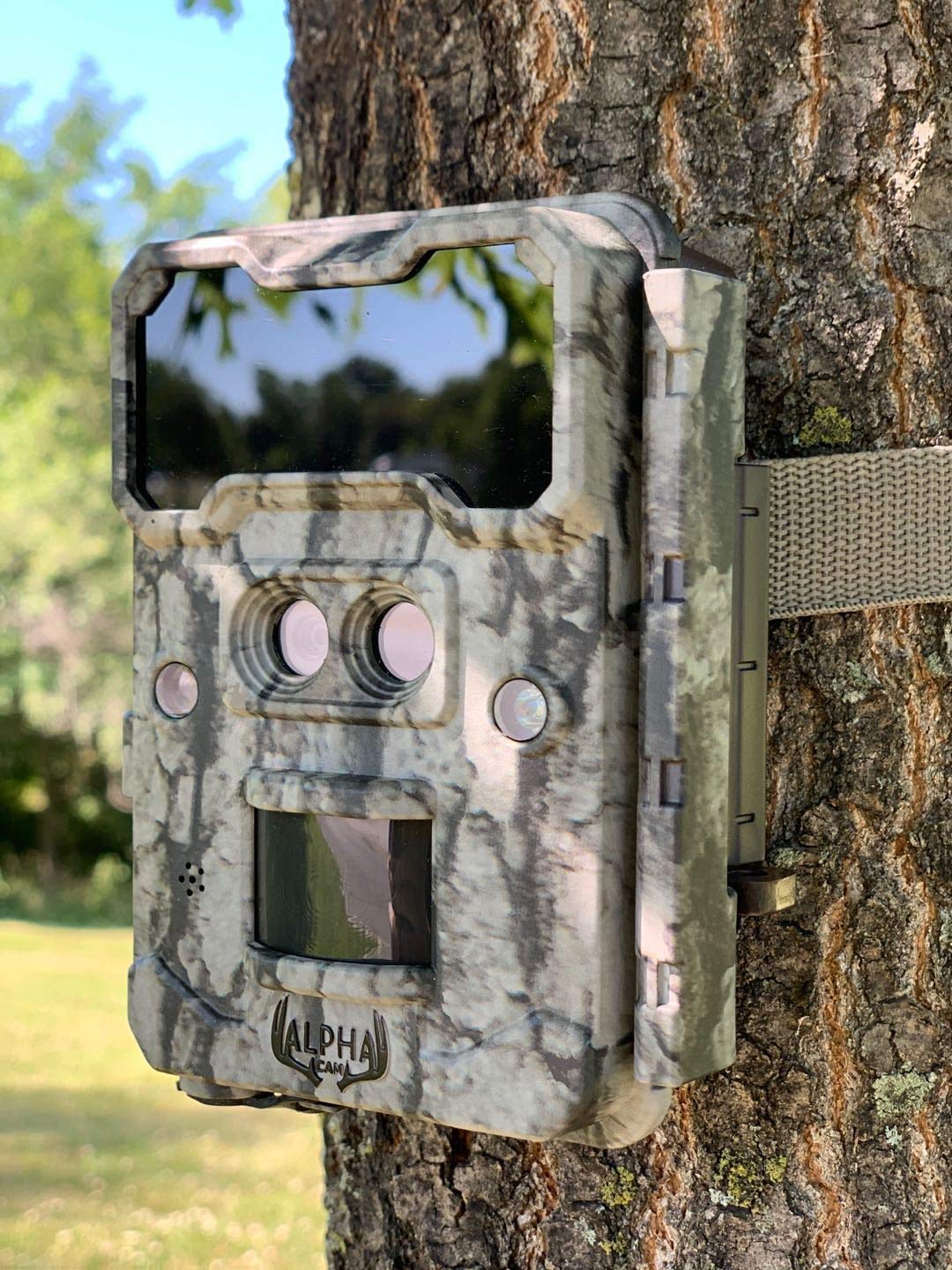Alpha Cam No Glow Dual Lens Outdoor Hunting Trail Camera 30Mp 1080P 30Fps Ip67 Waterproof Scouting Cam With Ultra Fast Motion Tr