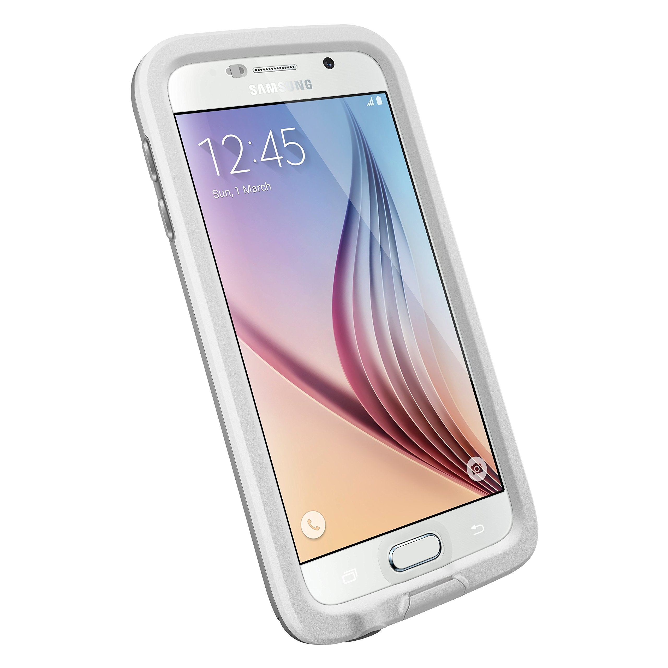 Lifeproof Fre Samsung Galaxy S6 Waterproof Case   Retail Packaging   Avalanche (White/Grey)
