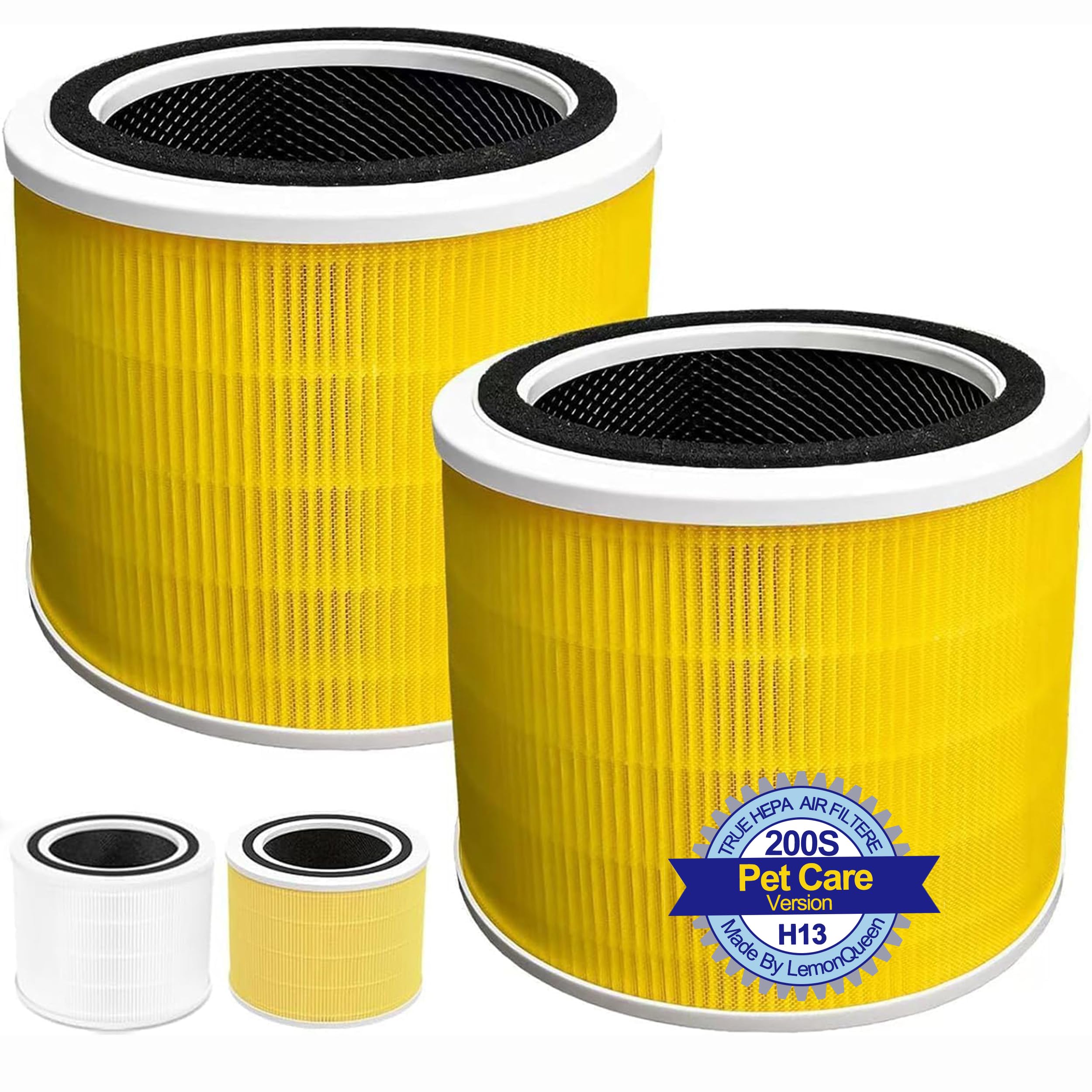 Core 200S Pet Care Replacement Filter Compatible With Levoit Core 200S Smart Wifi Air Purifier, 3 Stages Ture H13 Hepa Filter, C