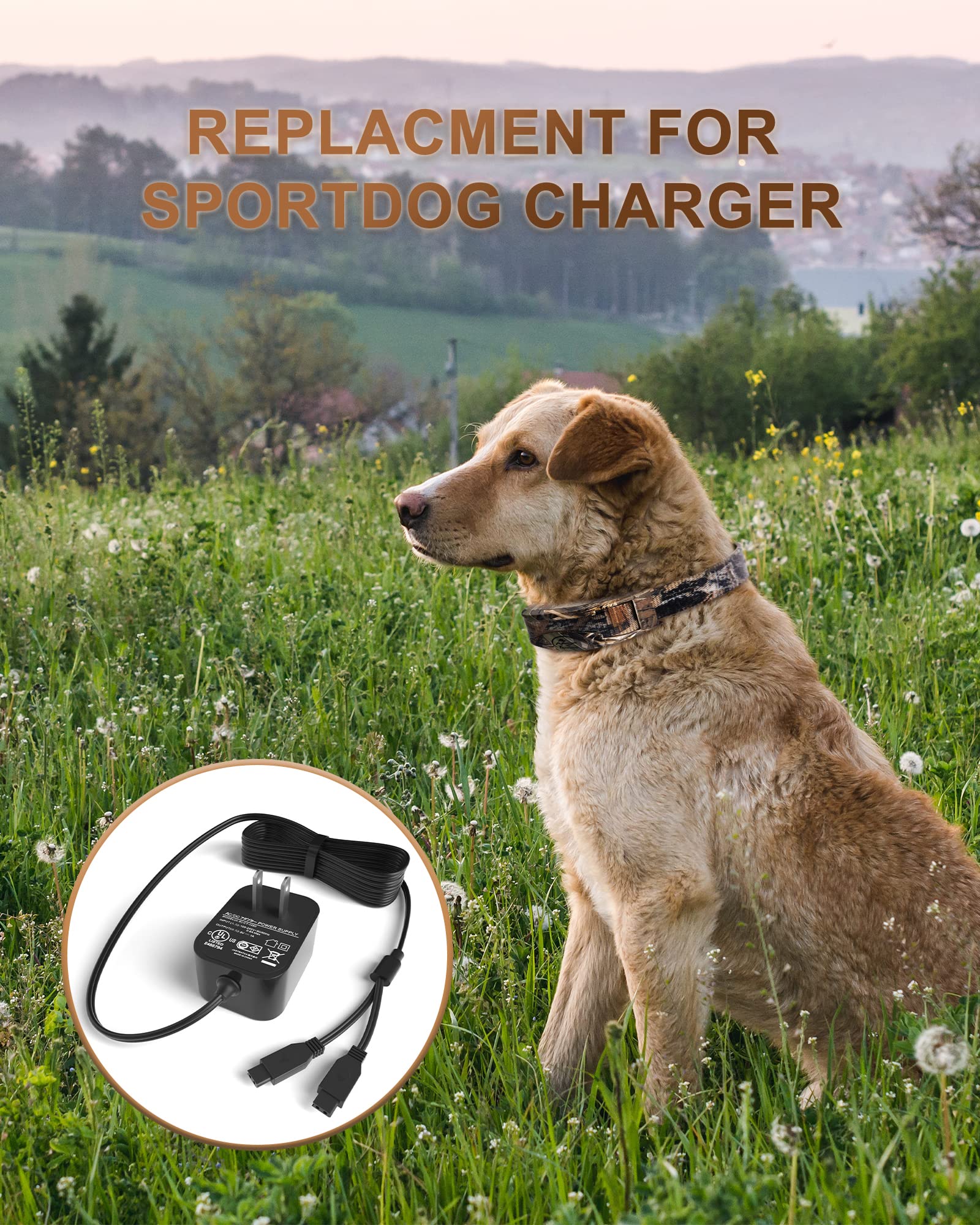 Vhbw Charger Replacement For Sportdog Charging Adaptor Only Compatible With Sd 425, Sd 425S, Sd 425Camo, And Sd 825 Remote Trainer