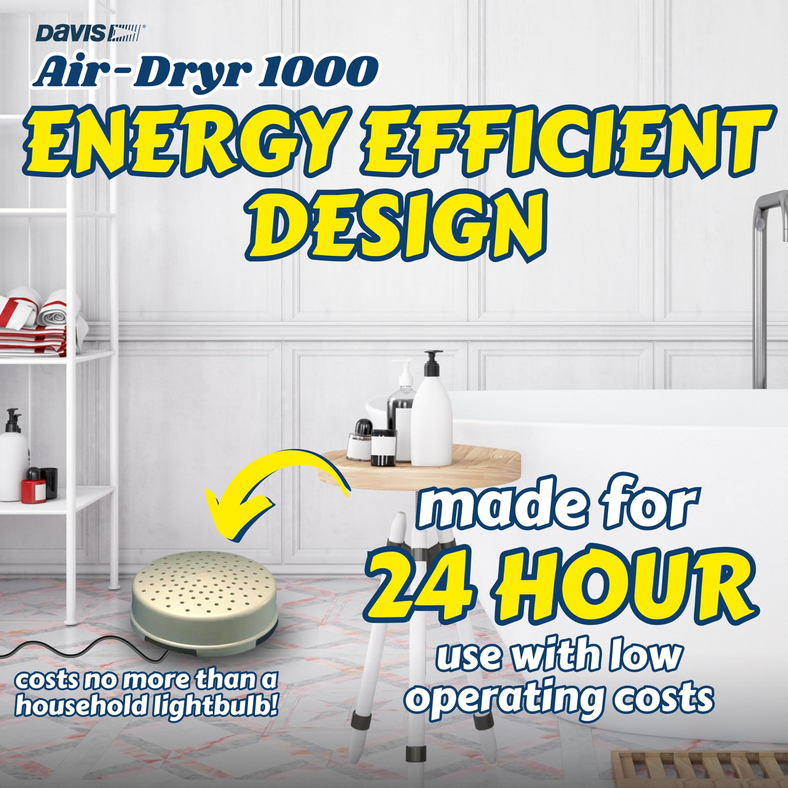 Davis Instruments Air Dryr 1000 Dehumidifier Bundle (2 Pack) Quiet Boat Dehumidifier For Moisture Problems And Wet Air Solution