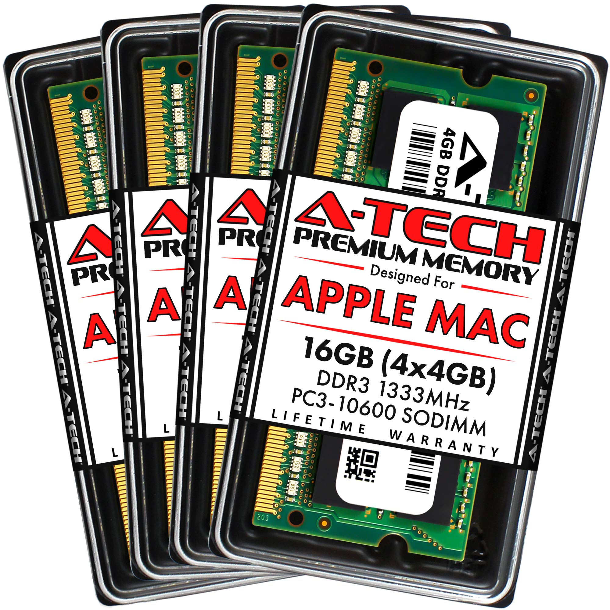 A Tech 16Gb (4X4Gb) Ram For Apple Imac (Mid 2010, Mid 2011, Late 2011) | Ddr3 1333Mhz Pc3 10600 204 Pin Sodimm Memory Upgrade Ki