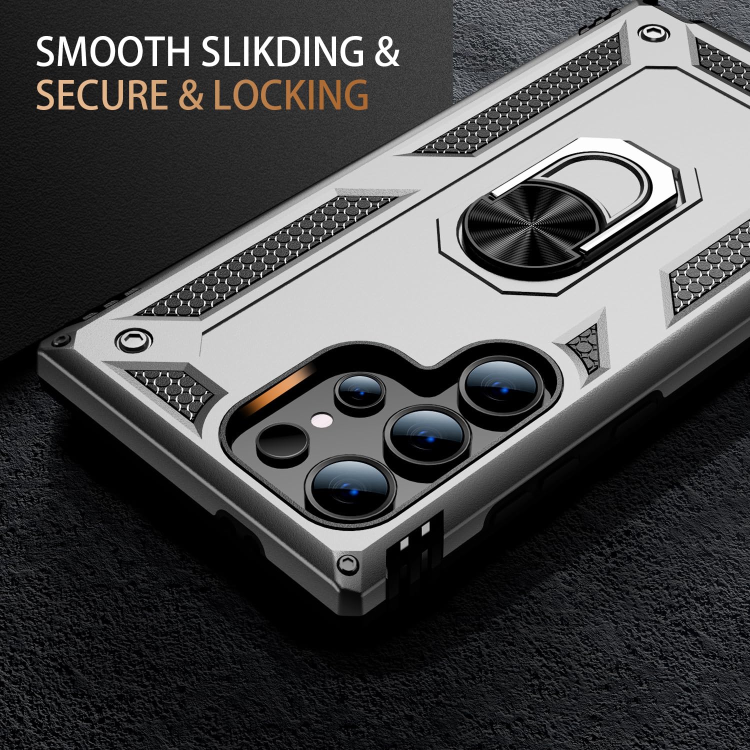 Ikazz For Galaxy S25 Ultra Case,Military Grade Shockproof Heavy Duty Protective Phone Cover Pass 16Ft Drop Test With Magnetic Ki