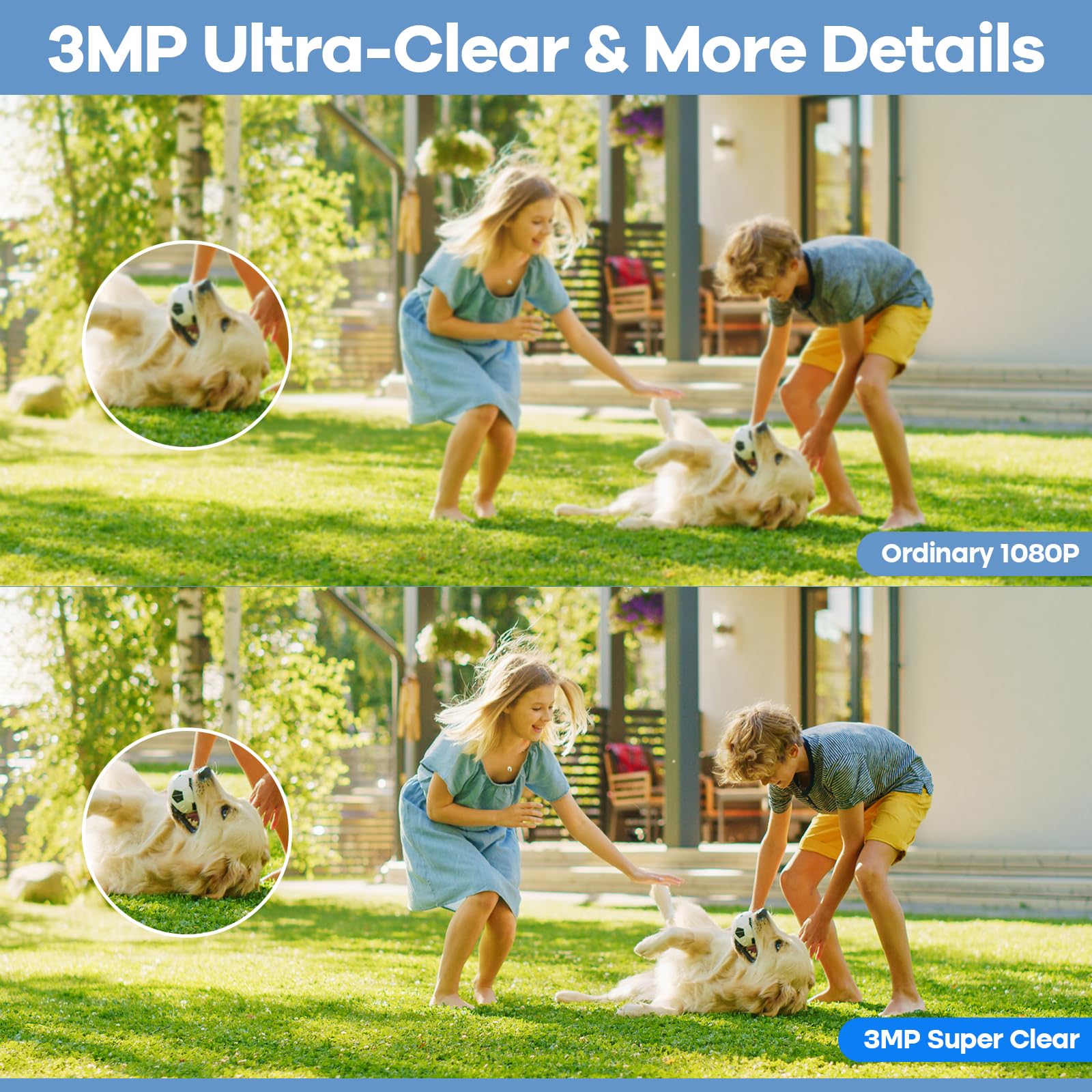 Ojr 2K Hd Light Bulb Security Camera Waterproof, 5G/2.4G Wireless Wifi Security Cam With Color Night Vision, Human Motion Detect