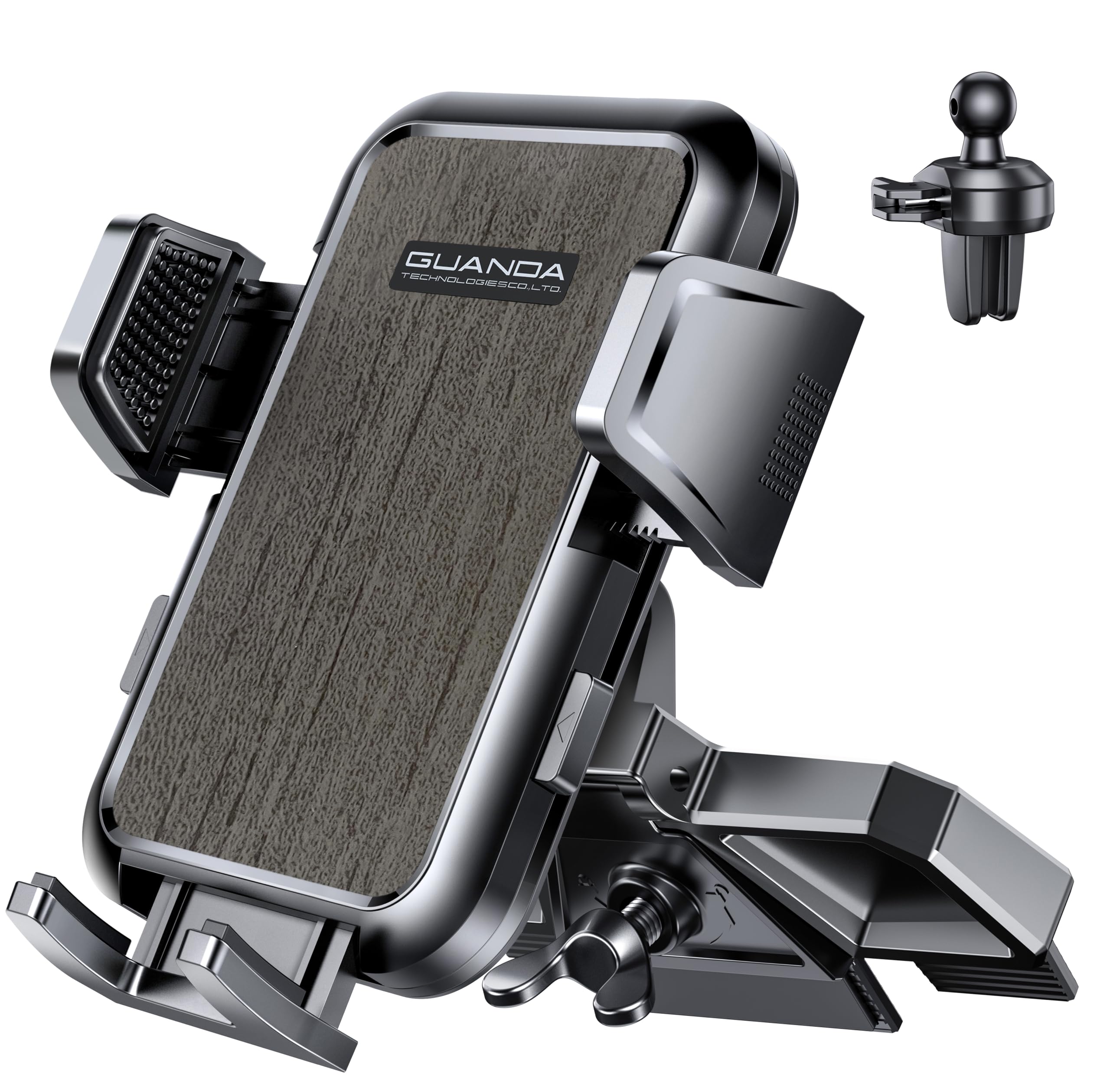 Guanda Technologies Co., Ltd. Cd Phone Mount, Car Phone Holder & Air Vent Clip, Universal Phone Mount For Car Cd Slot, Iphone & 