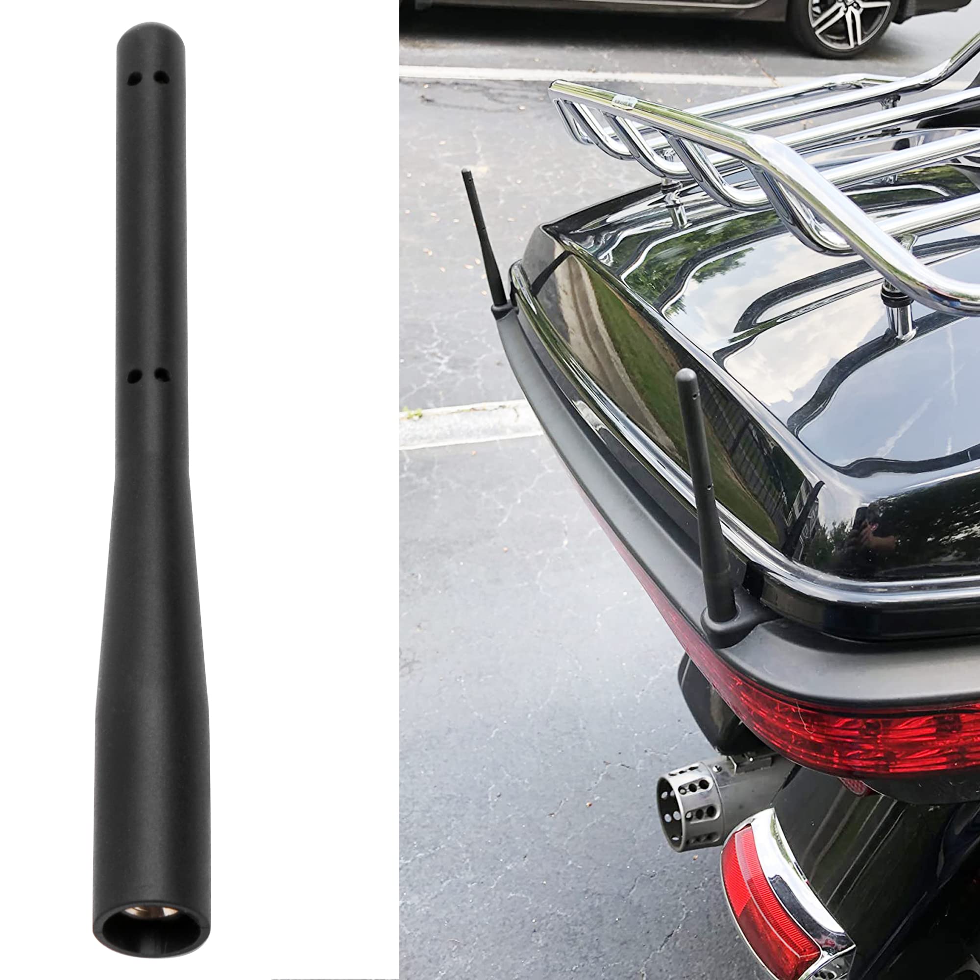 Ksaauto 4.5 Inch Short Stubby Antenna Replacement For Harley Davidson Motorcycle Antenna Accessories(1998 2024)