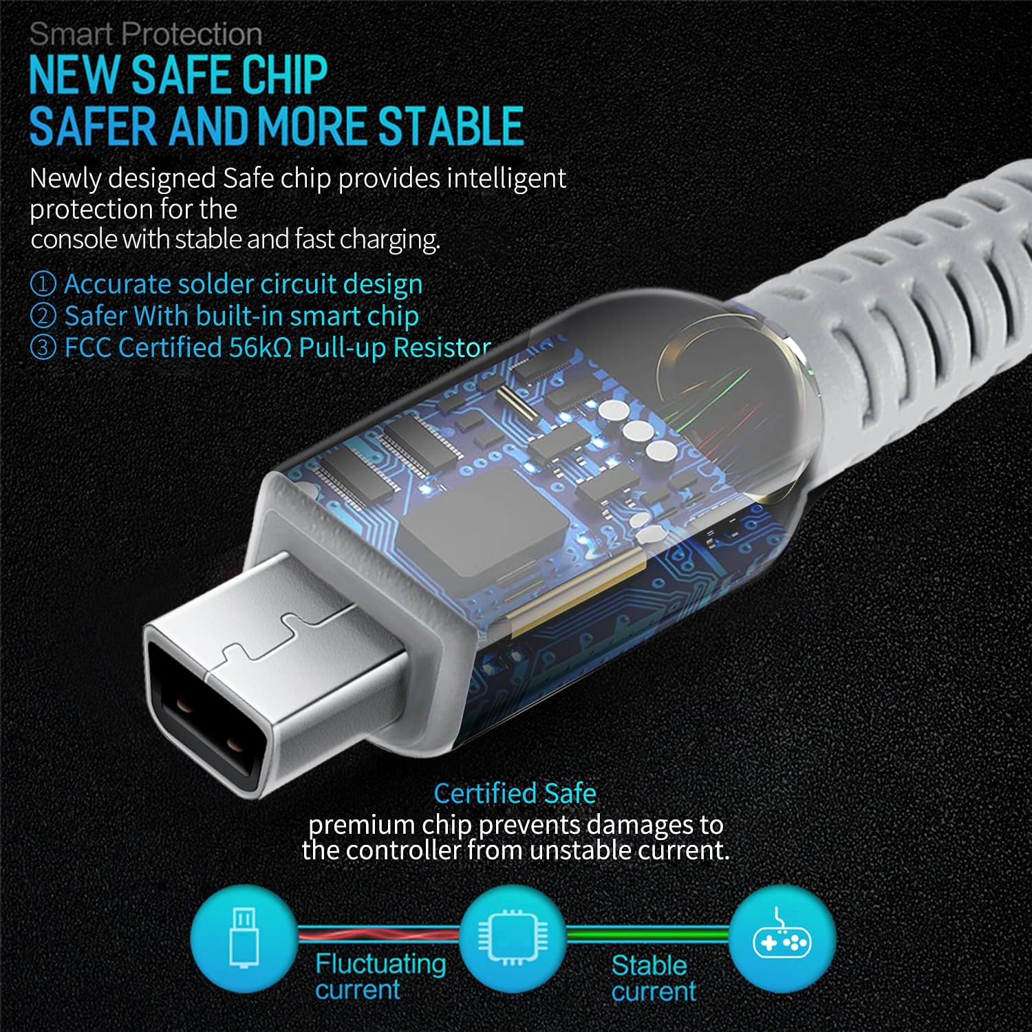 Koowod 3Ds Charger Usb Cable   4.9Ft Oem Original Replacement Power Charging Cord For New 3Ds Xl New 3Ds 3Ds Xl New 2Ds Xl New 2