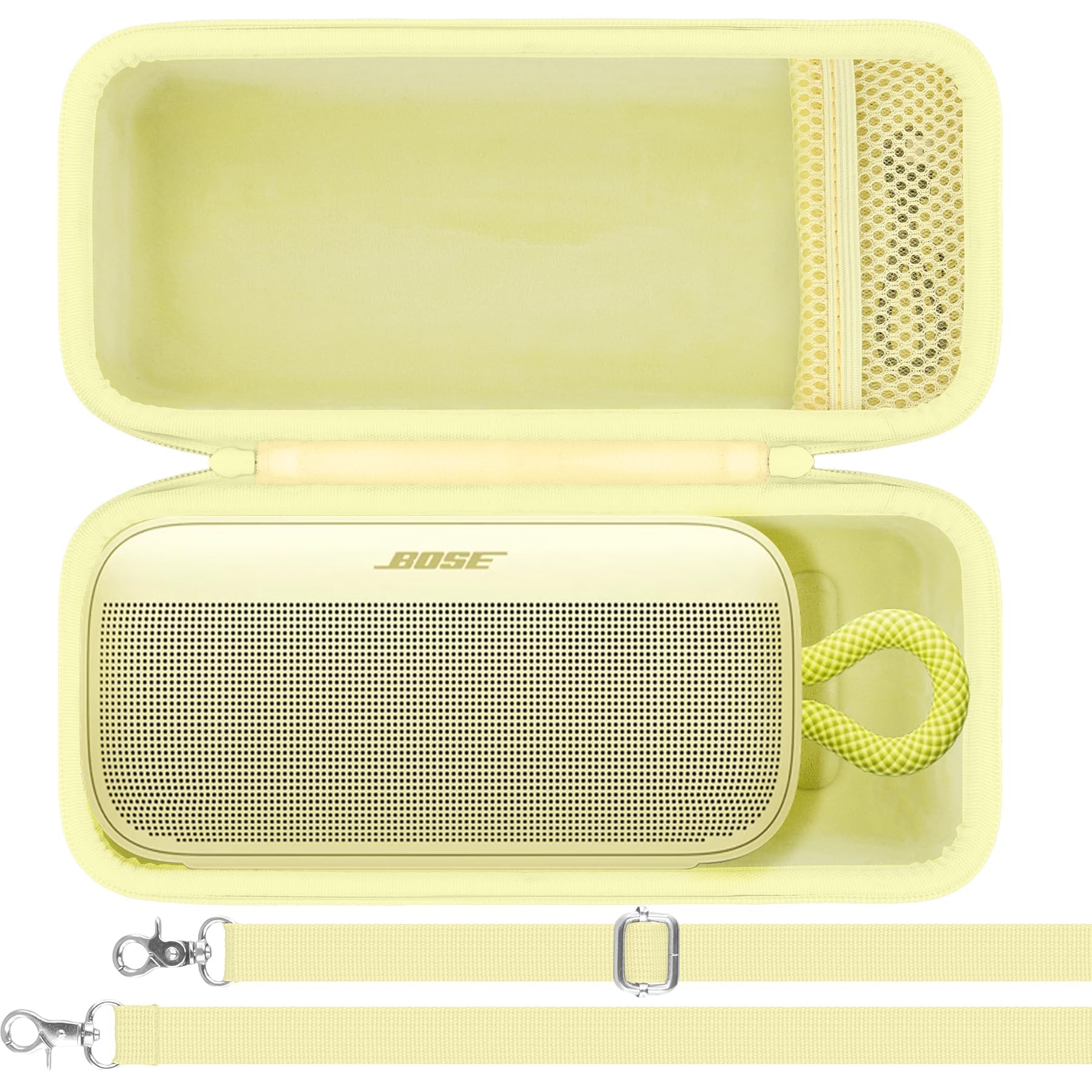 Khanka Case For Bose Soundlink Plus Portable Speaker,Hard Protective Shell With Shoulder Strap For Bose Soundlink Plus Bluetooth