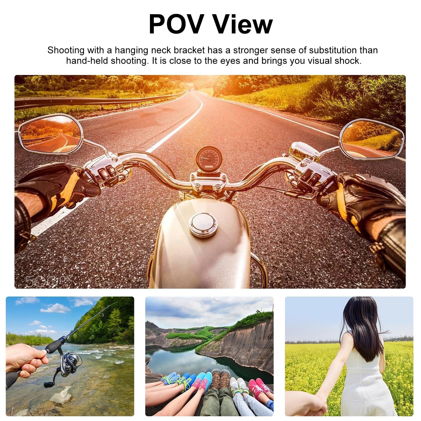 Kalofaye Magnetic Silicone Neck Hanging Pov Selfie Mount With Phone Clip Vertical Mount Kit Hands Free Video Vlog Necklace For G