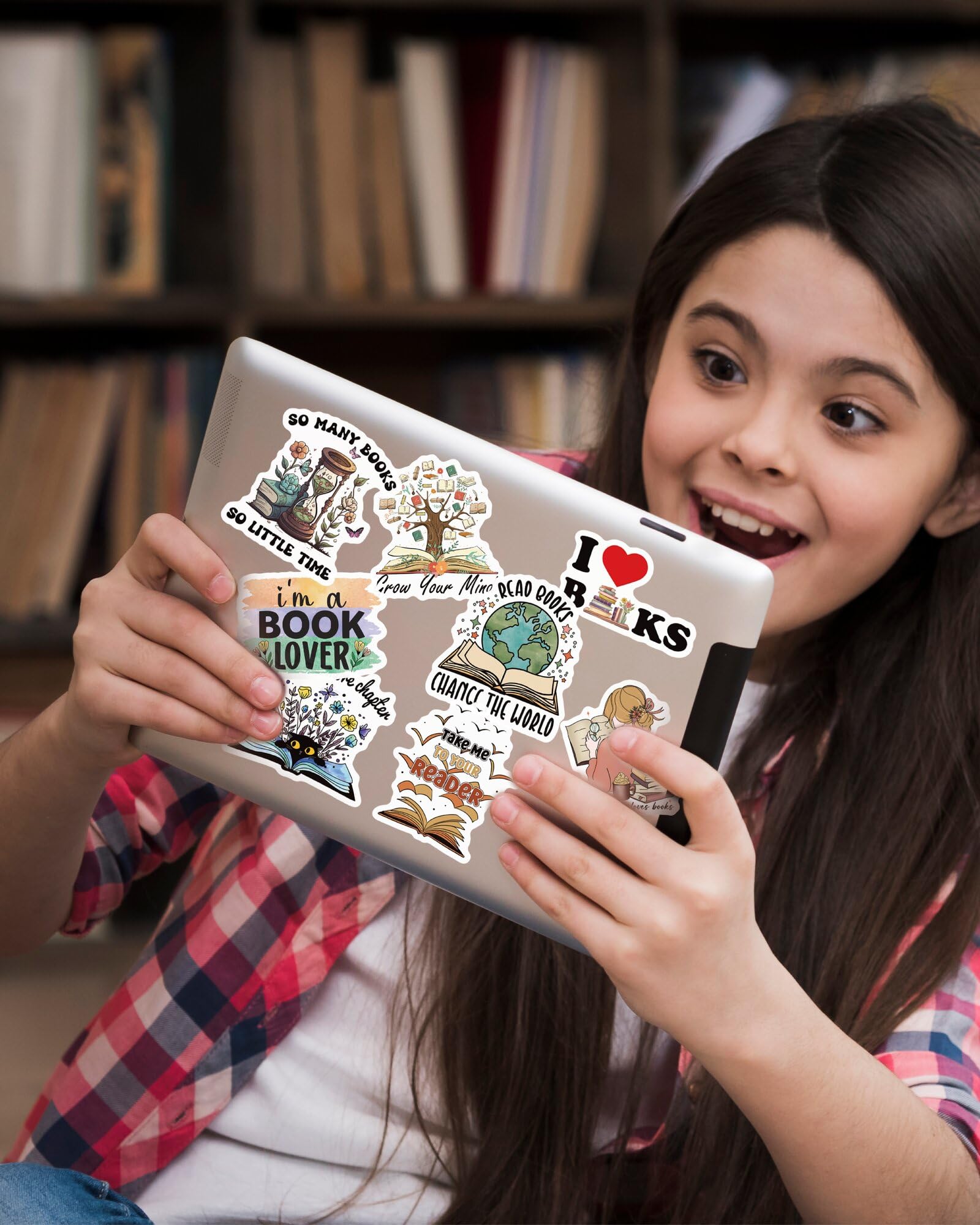 Mistar 110 Pcs Book Stickers For Kindle, Bookish Stickers, Reading Stickers, Kindle Stickers, Book Lover Stickers For Water Bott